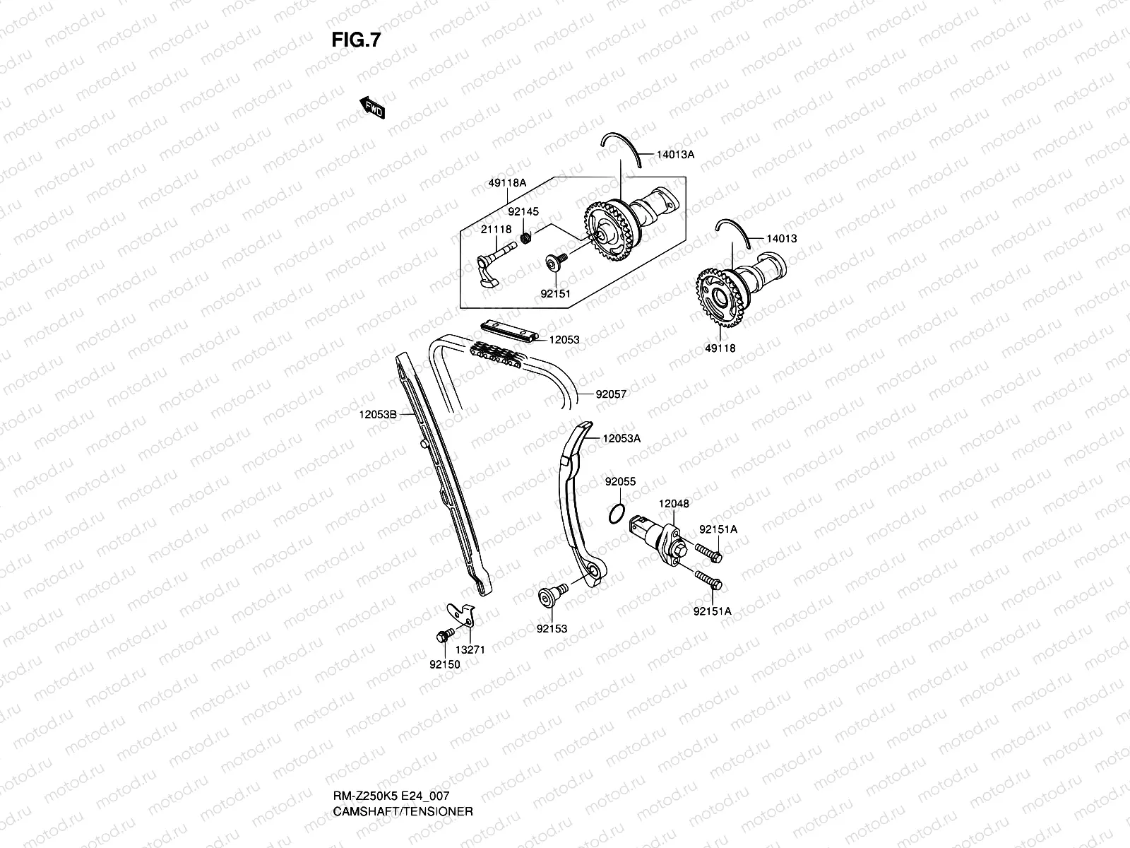 7 - CAMSHAFT/TENSIONER