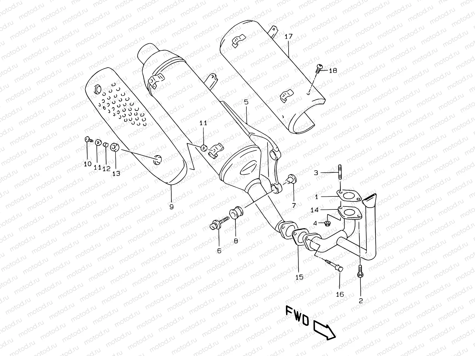 7 - MUFFLER (excep P26)