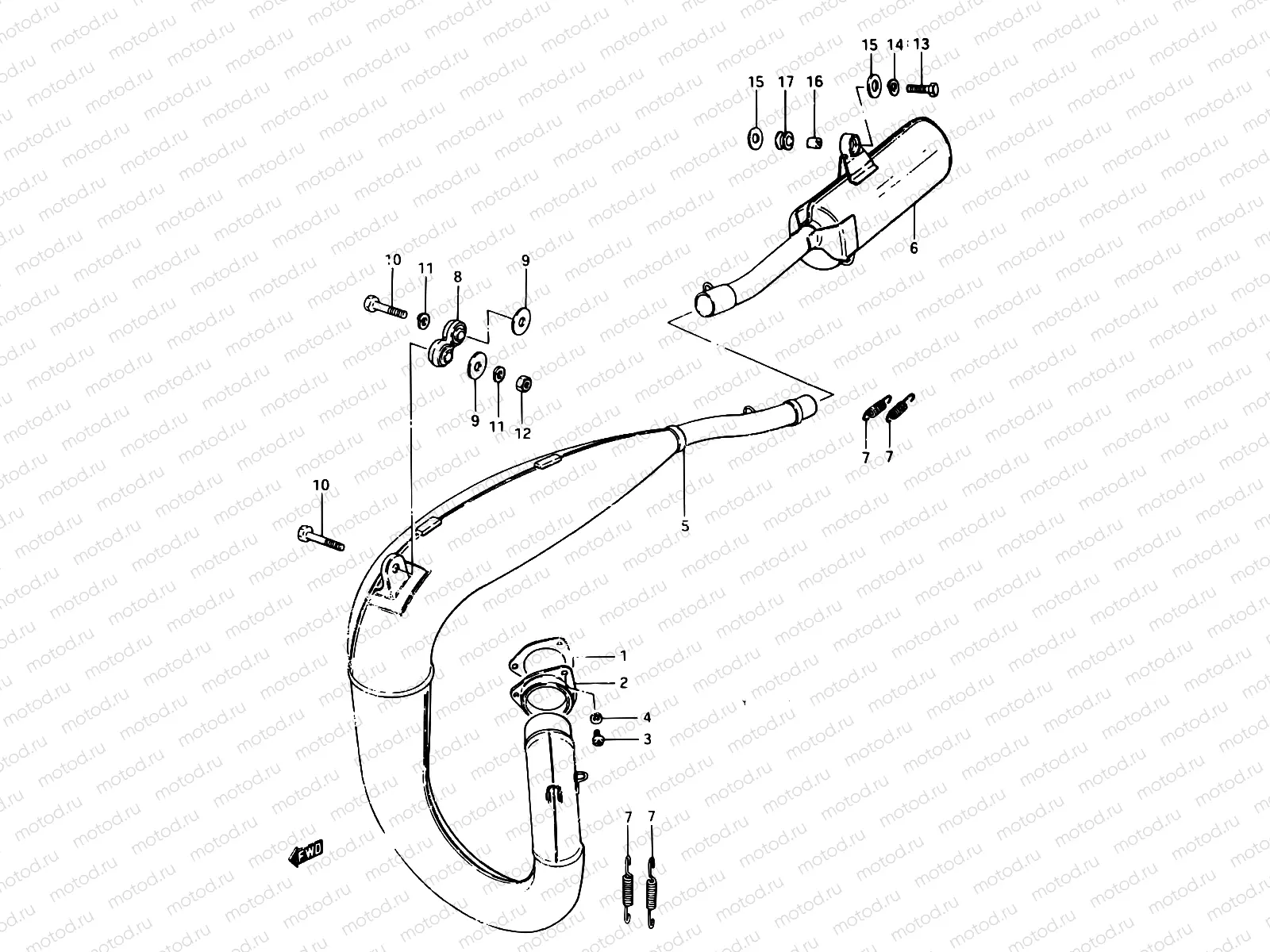 7 - MUFFLER (MODEL D)