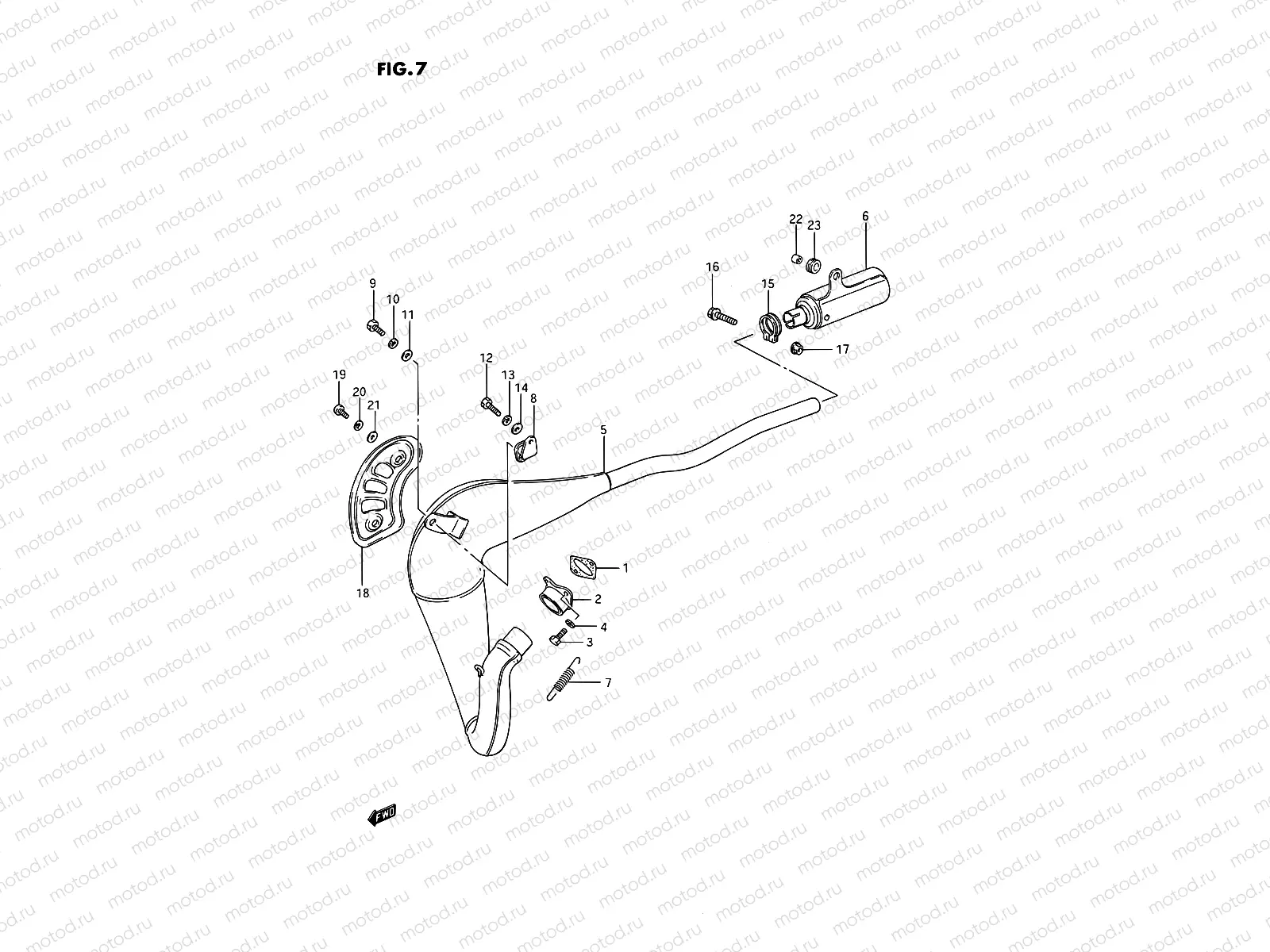 7 - MUFFLER (MODEL G/H)