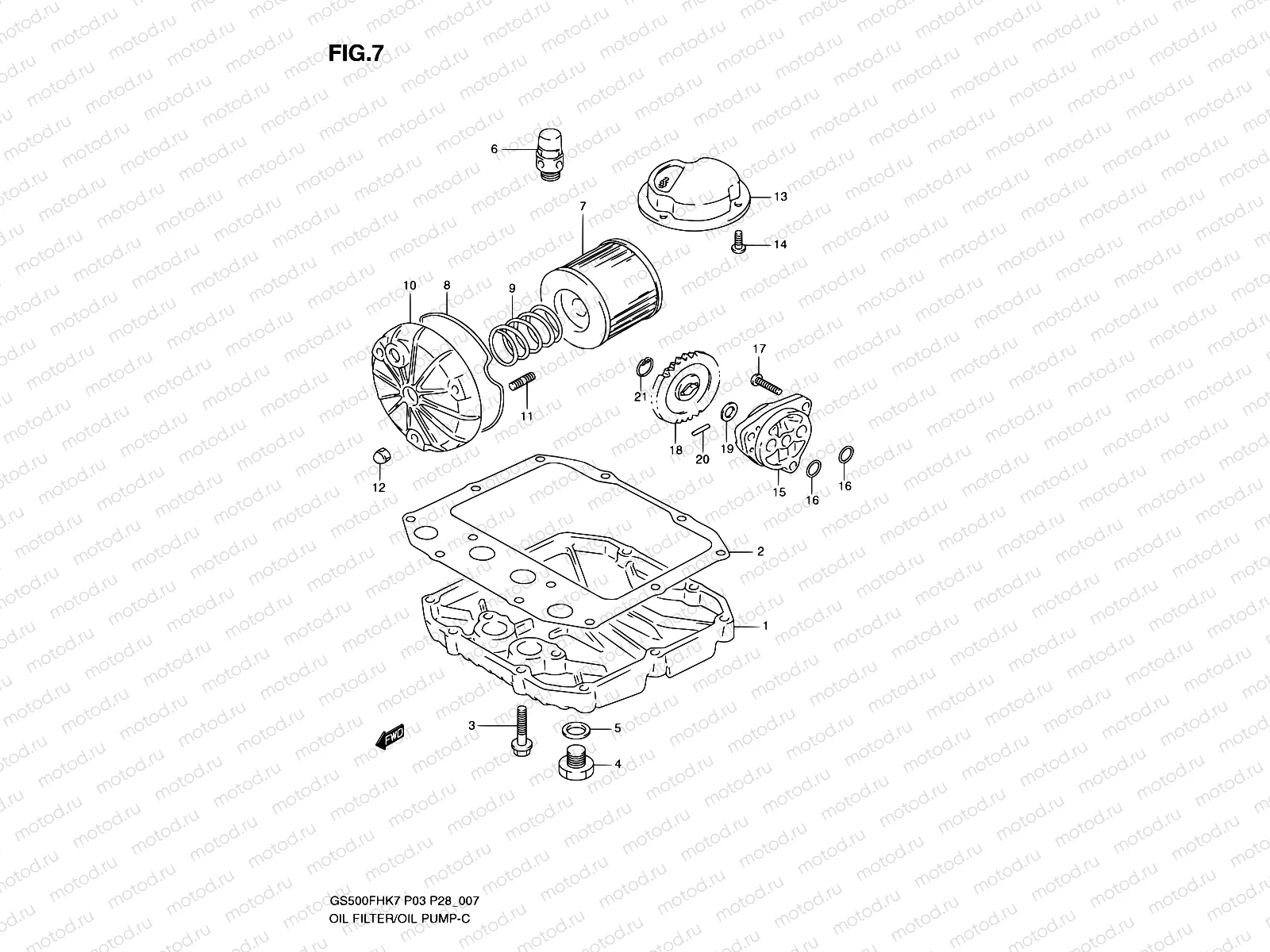 7 - OIL FILTER - OIL PUMP