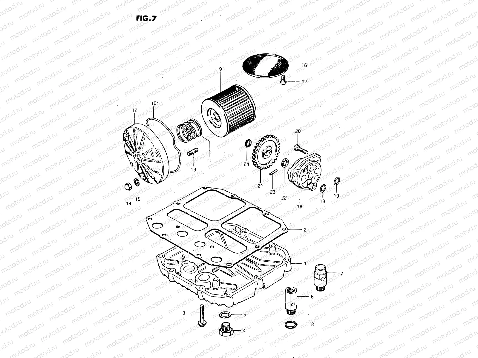 7 - OIL FILTER - OIL PUMP