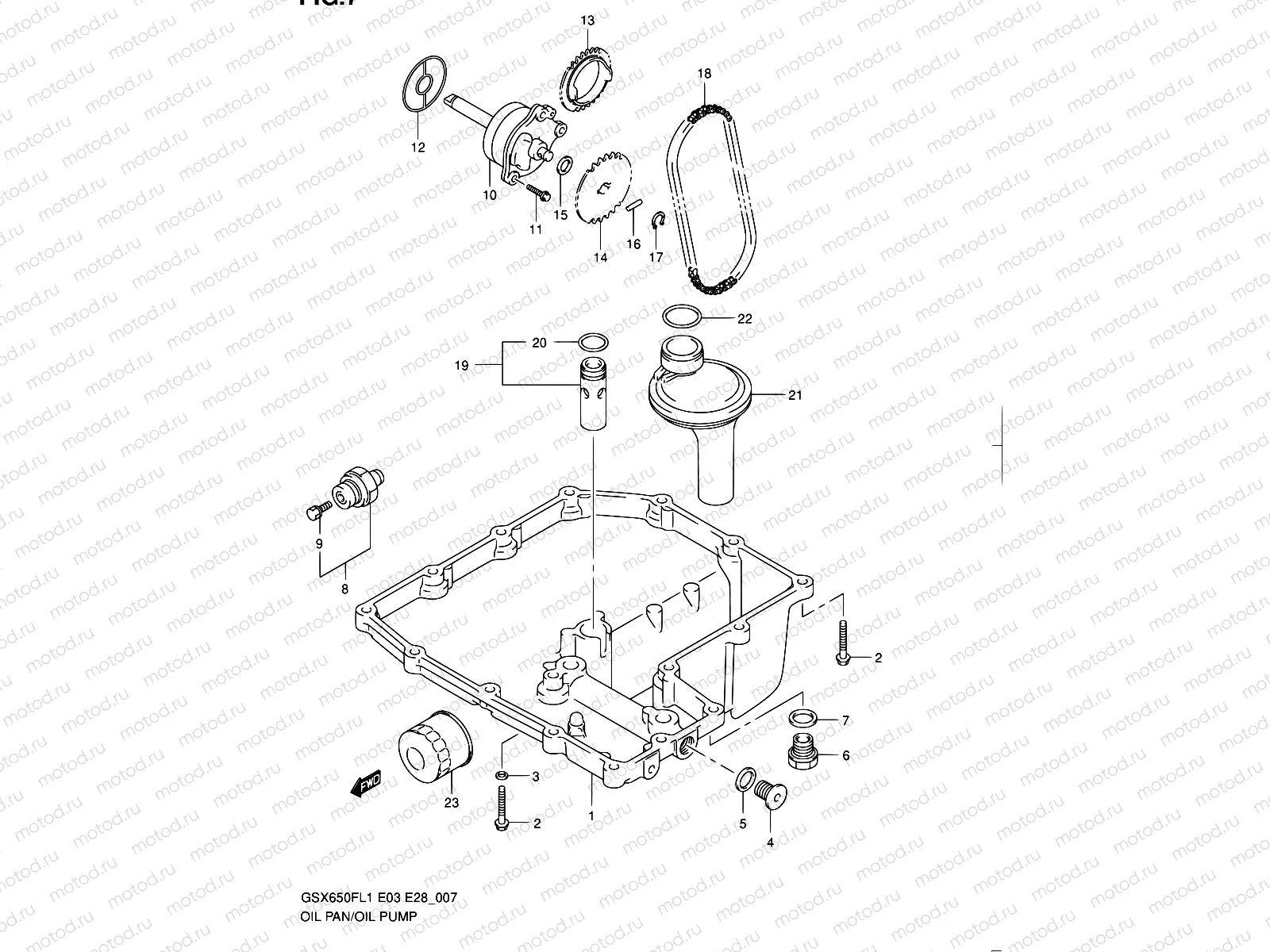 7 - OIL PAN - OIL PUMP