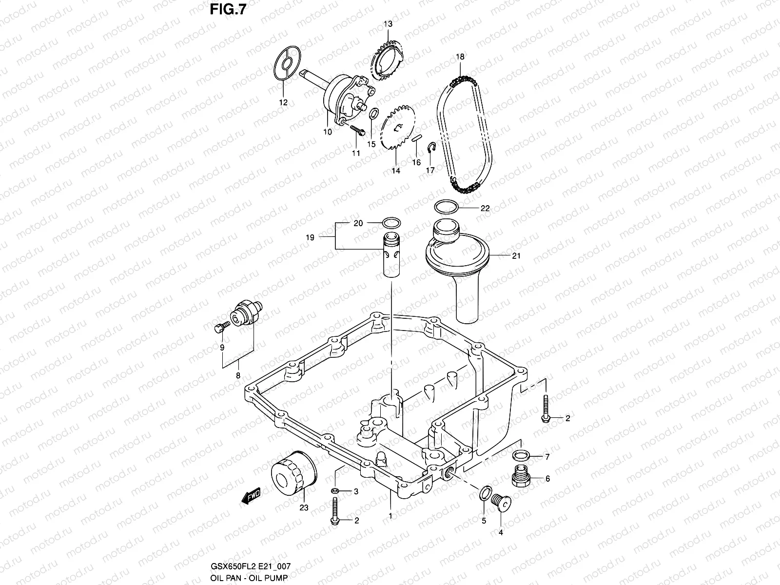 7 - OIL PAN - OIL PUMP