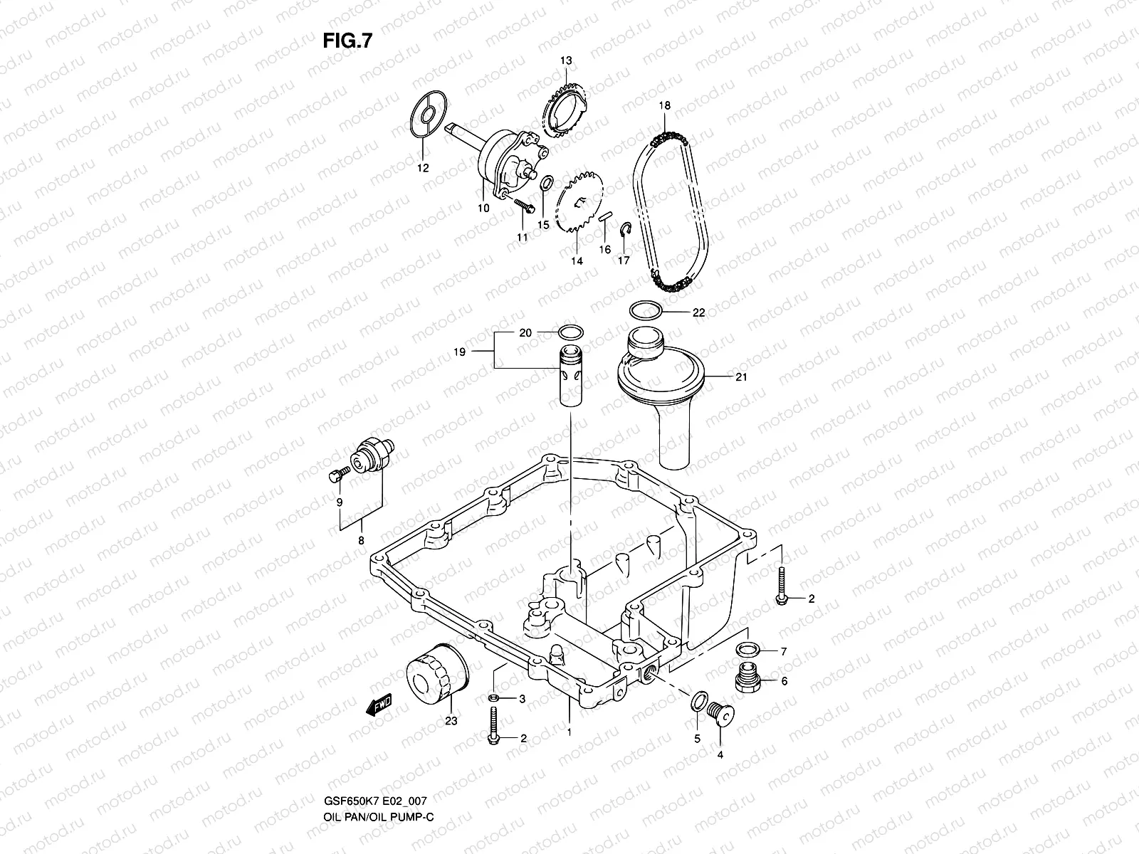 7 - OIL PAN - OIL PUMP