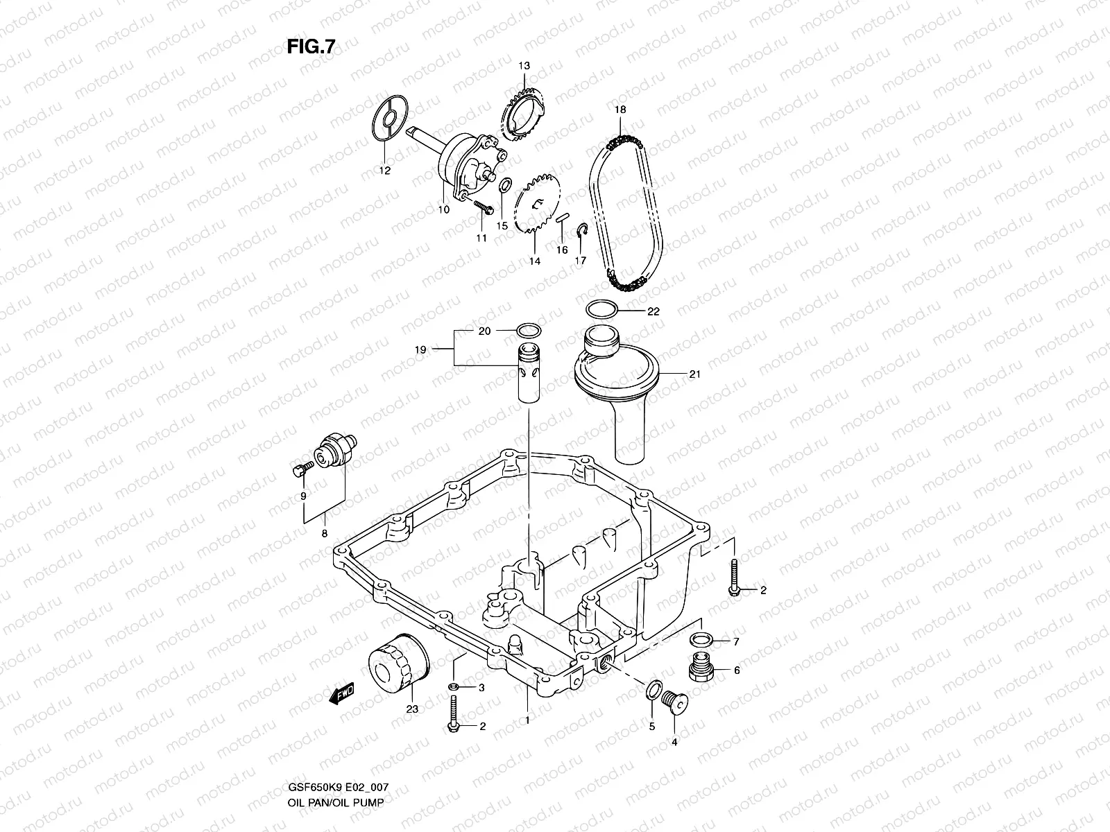 7 - OIL PAN - OIL PUMP