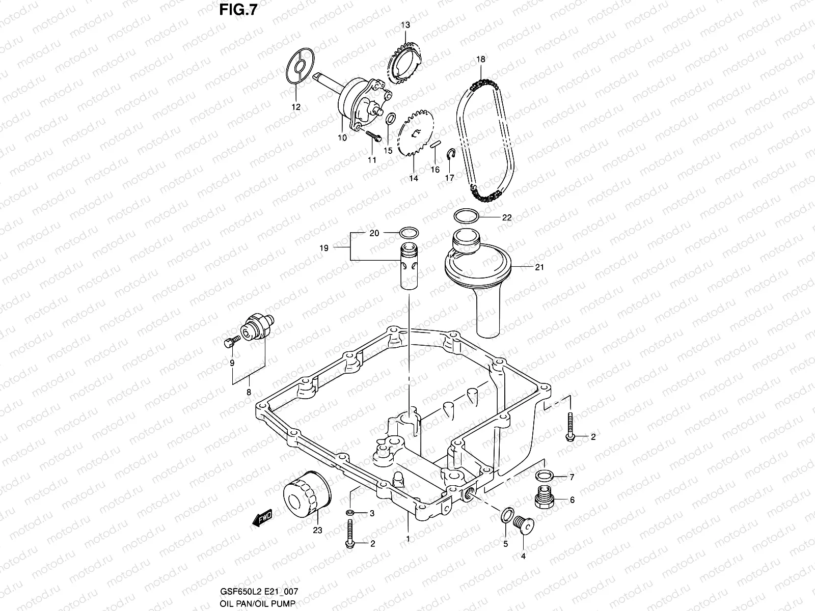 7 - OIL PAN - OIL PUMP