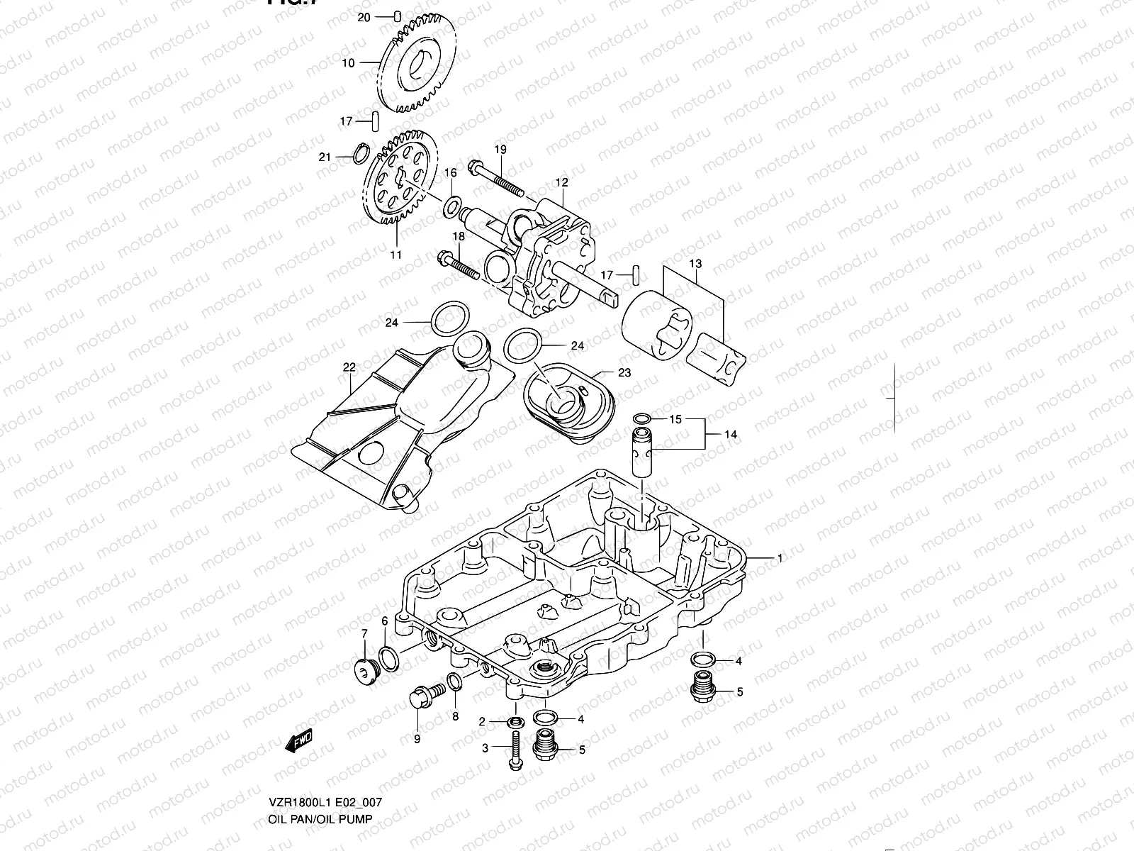 7 - OIL PAN - OIL PUMP