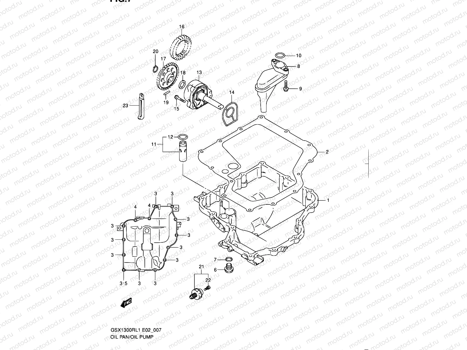 7 - OIL PAN/OIL PUMP