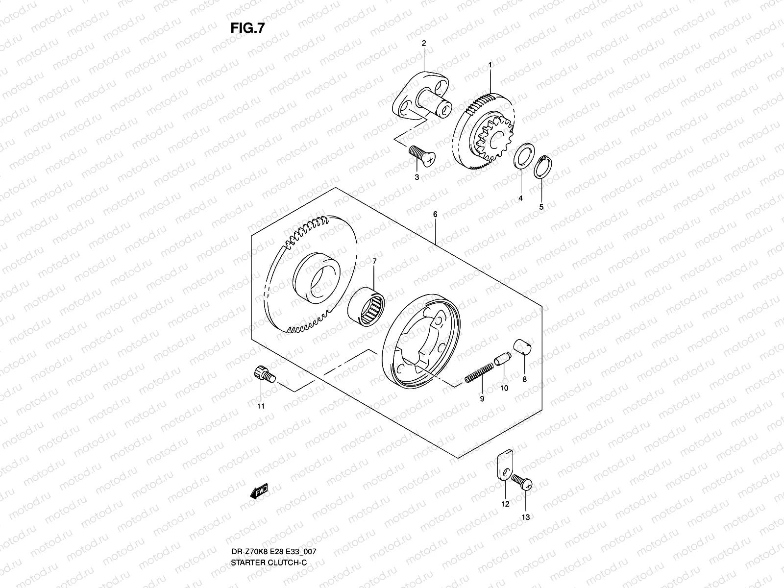 7 - STARTER CLUTCH