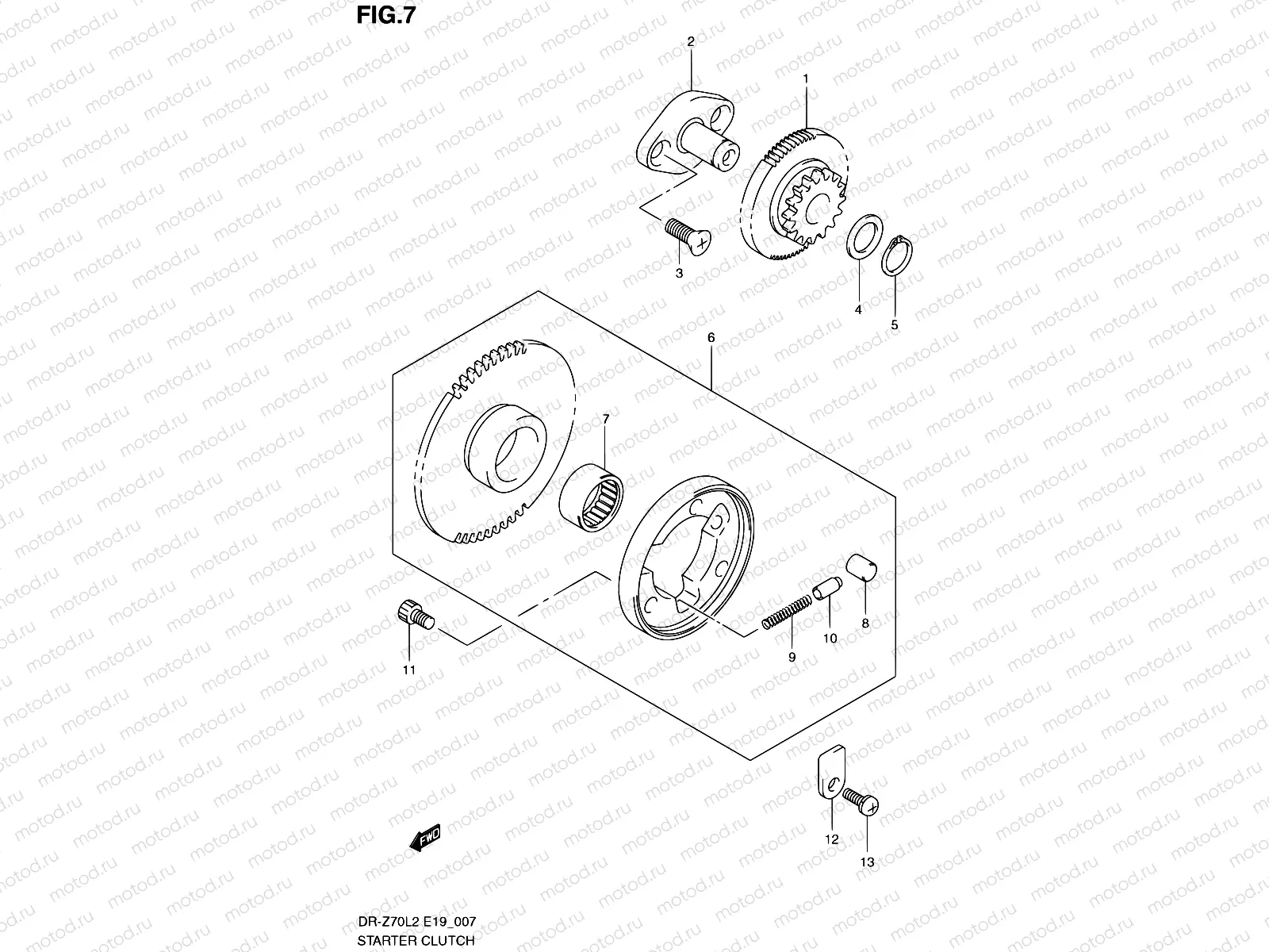 7 - STARTER CLUTCH