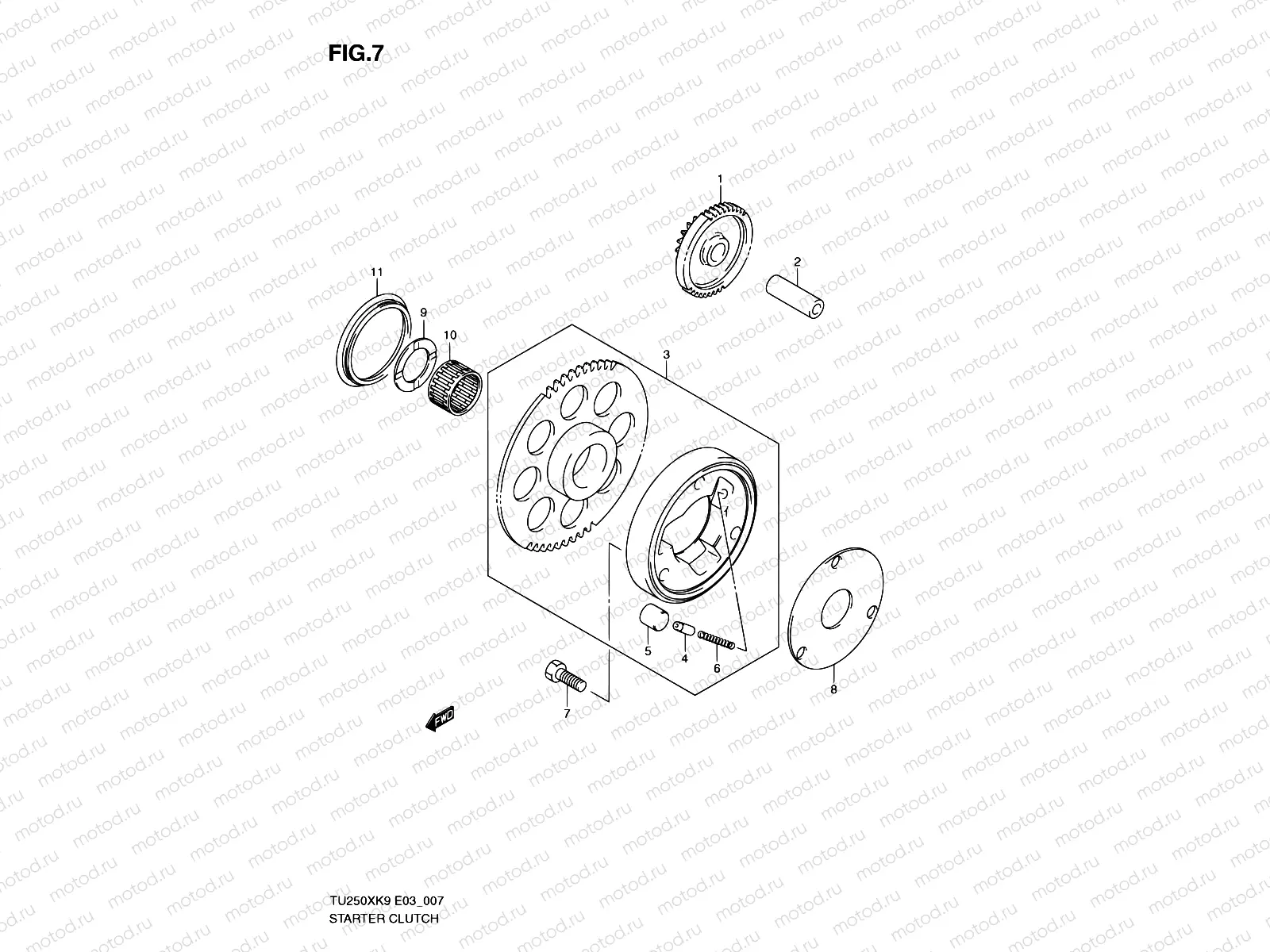 7 - STARTER CLUTCH