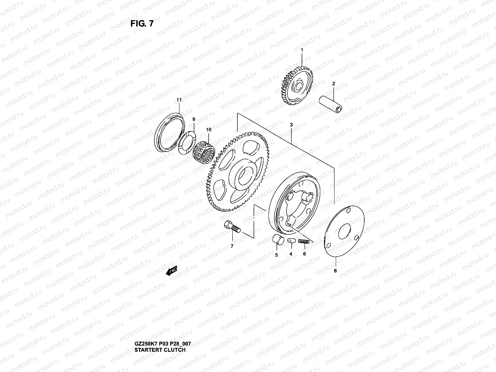 7 - STARTER CLUTCH