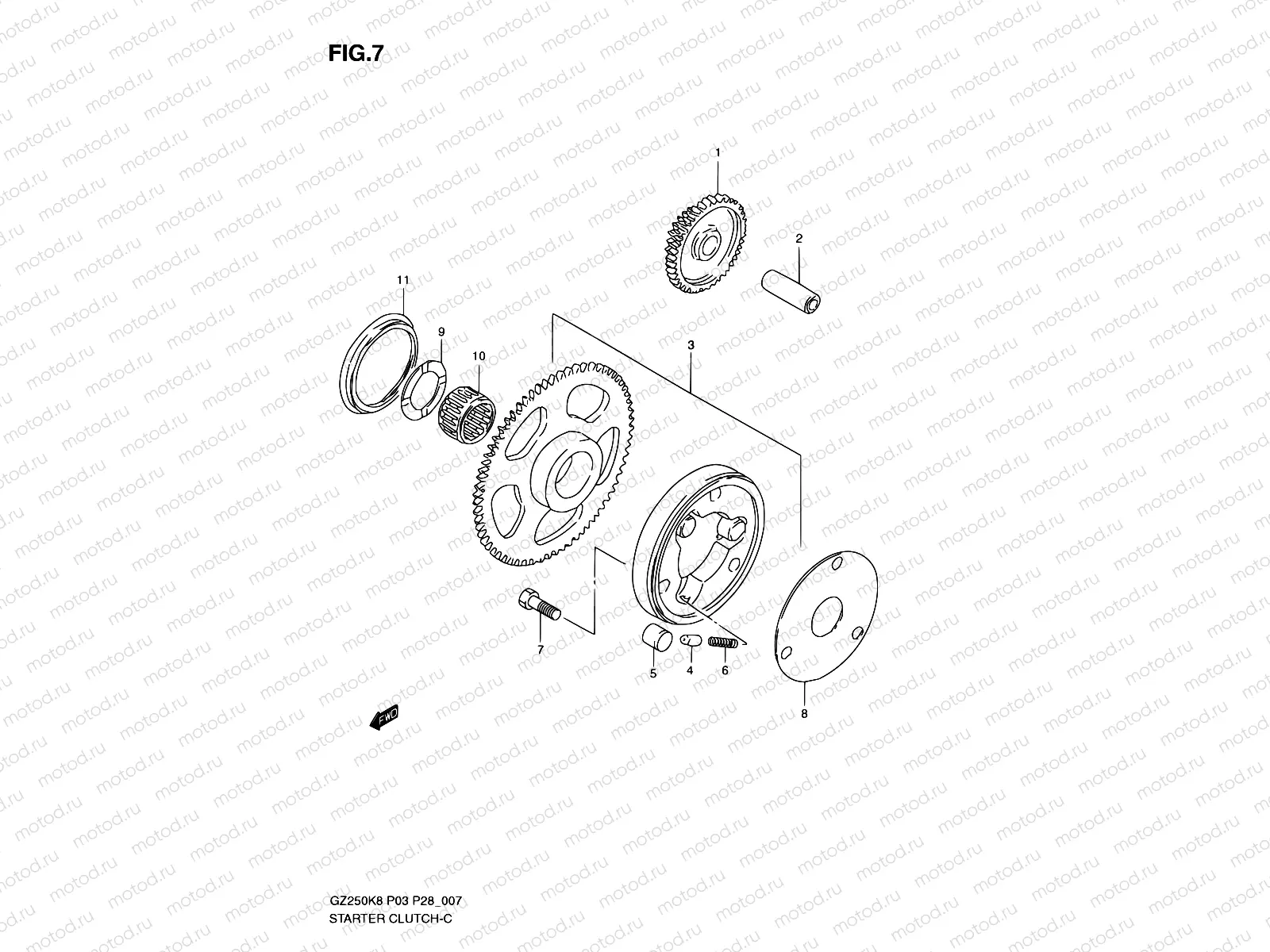 7 - STARTER CLUTCH