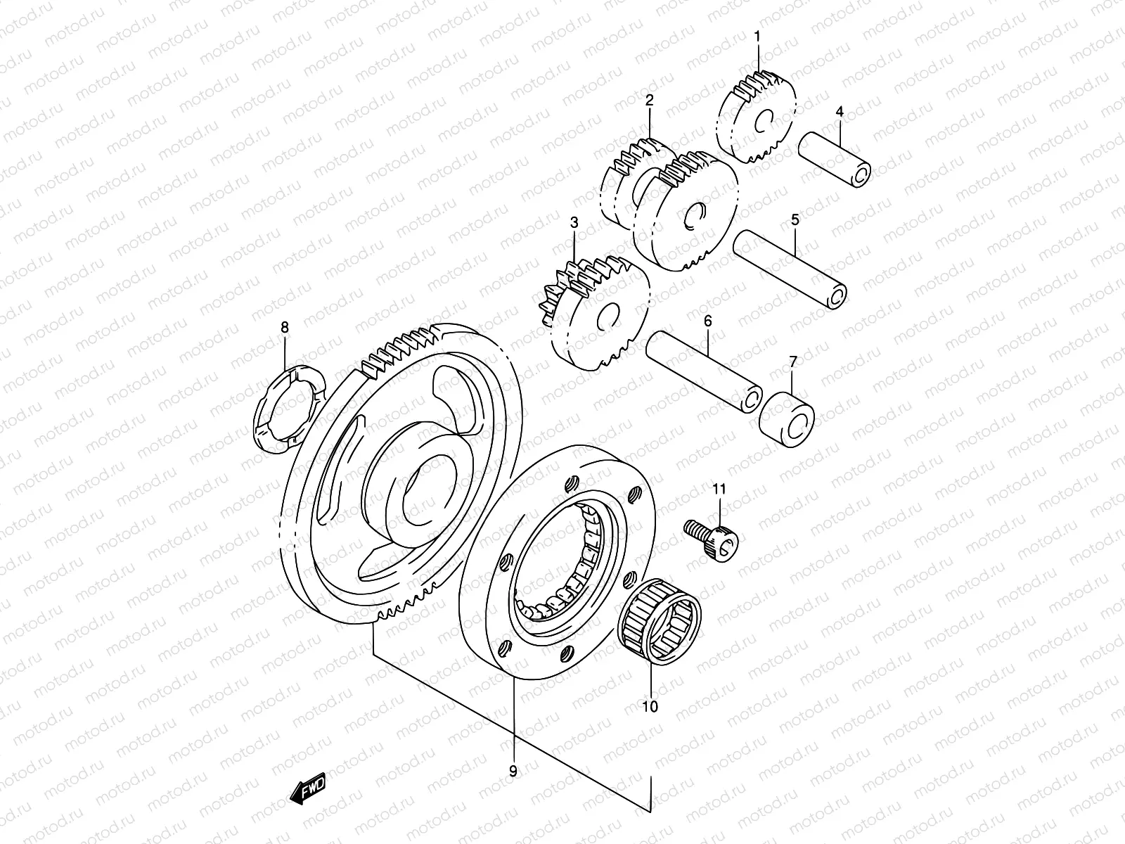 7 - STARTER CLUTCH