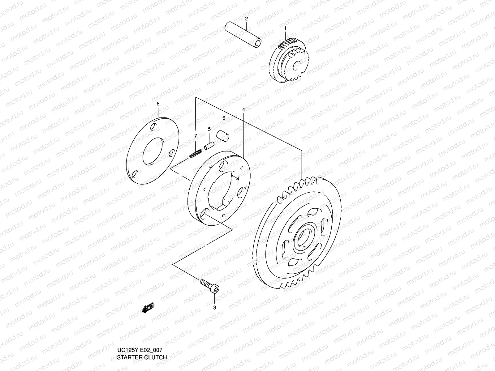 7 - STARTER CLUTCH