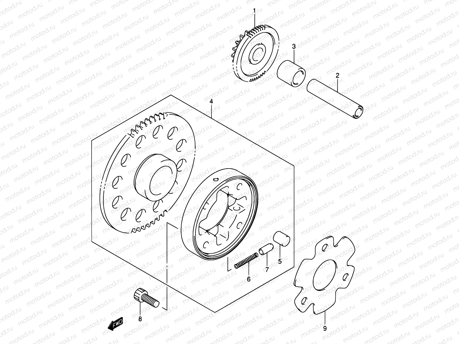 7 - STARTER CLUTCH