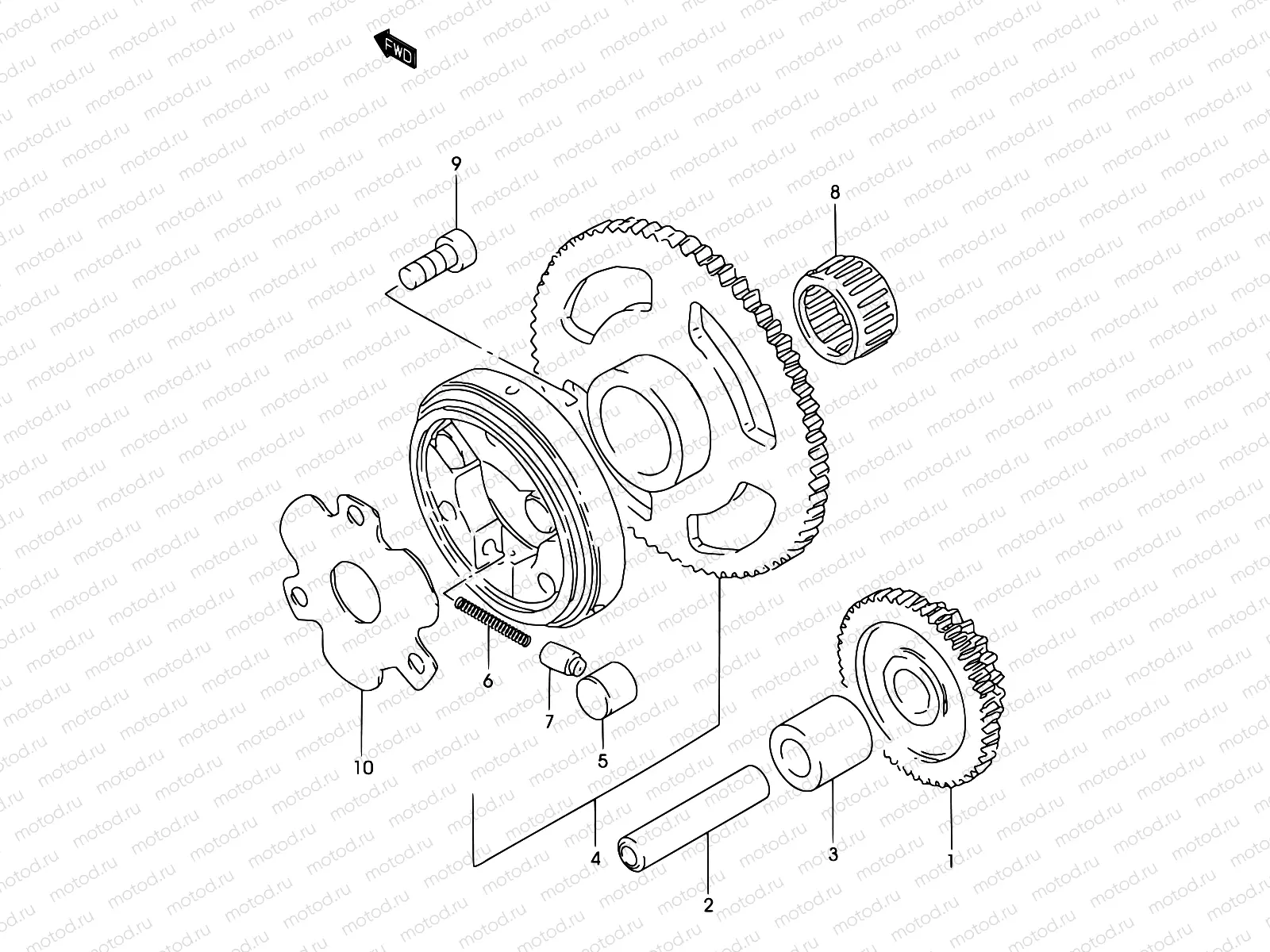 7 - STARTER CLUTCH