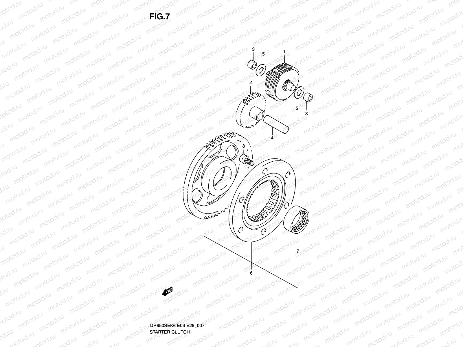 7 - STARTER CLUTCH