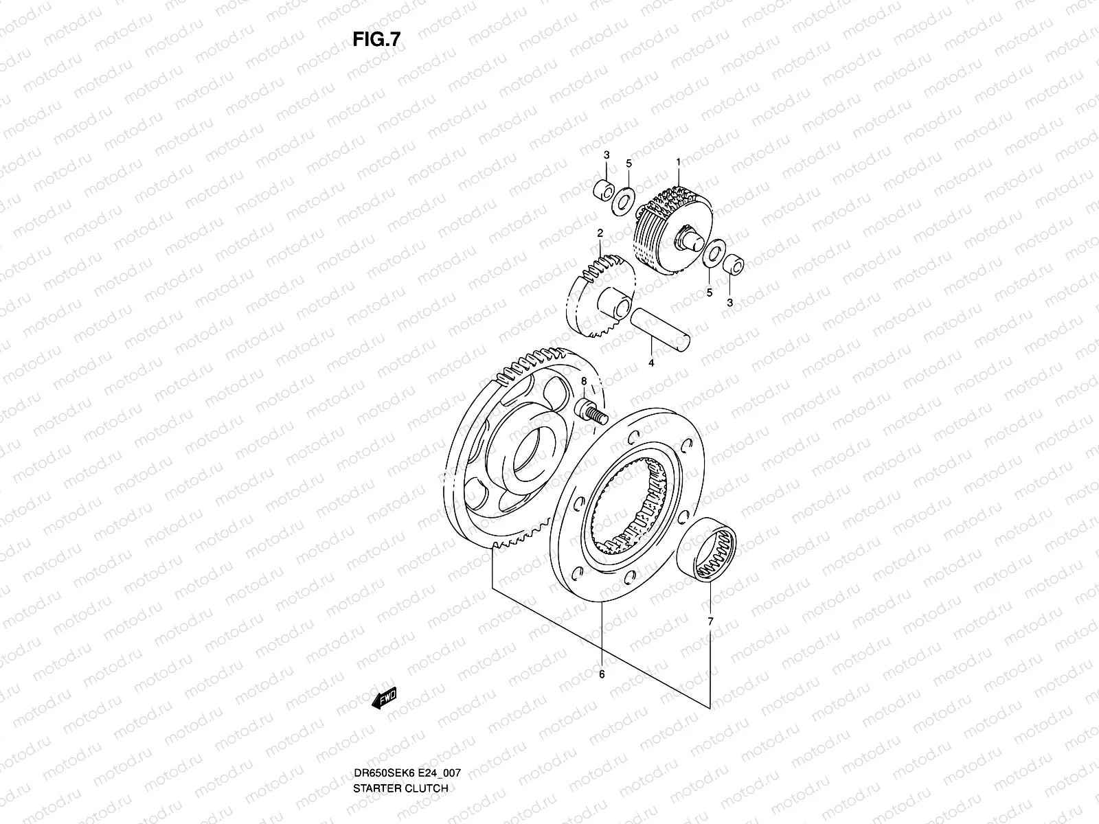 7 - STARTER CLUTCH