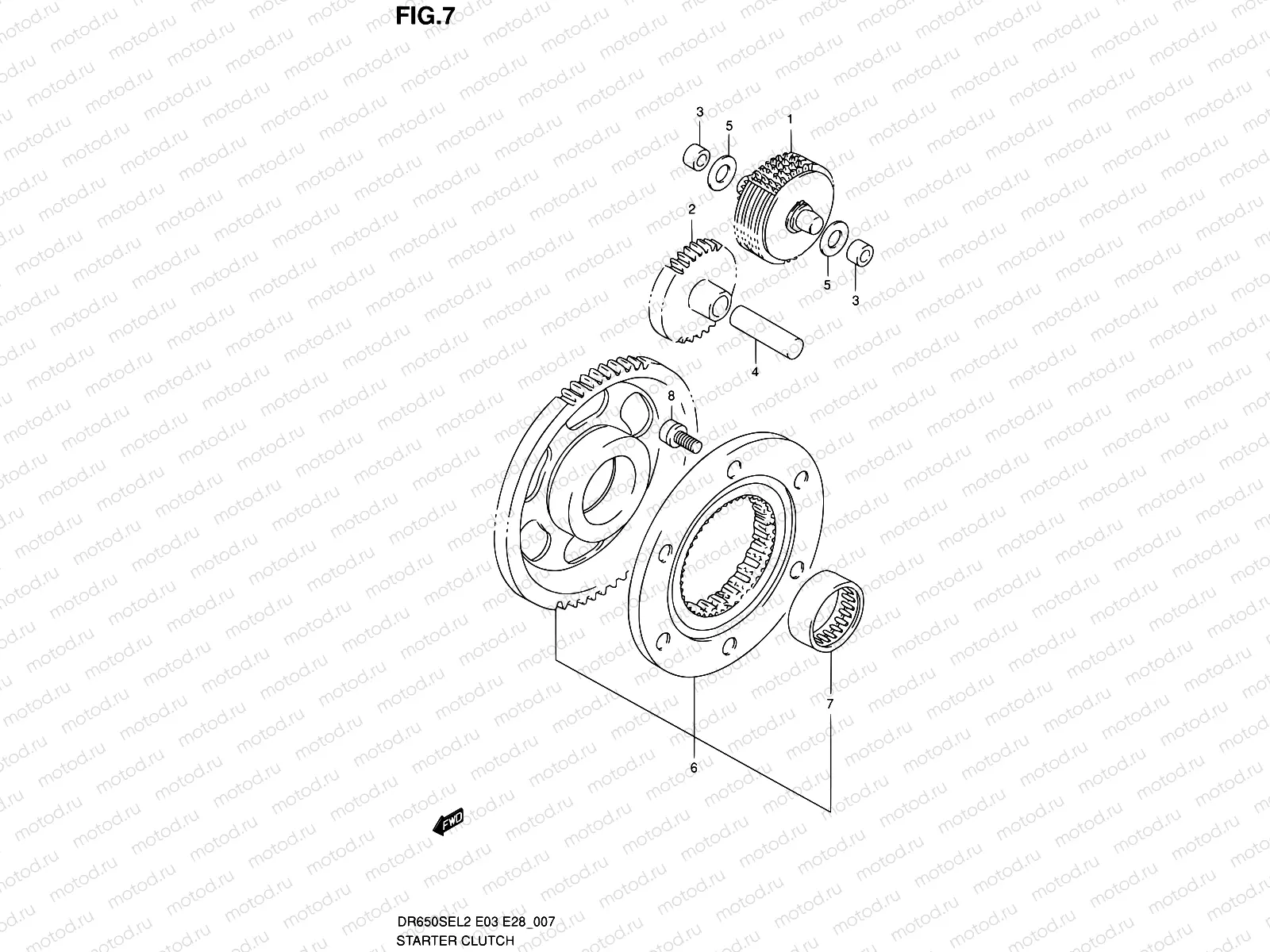 7 - STARTER CLUTCH