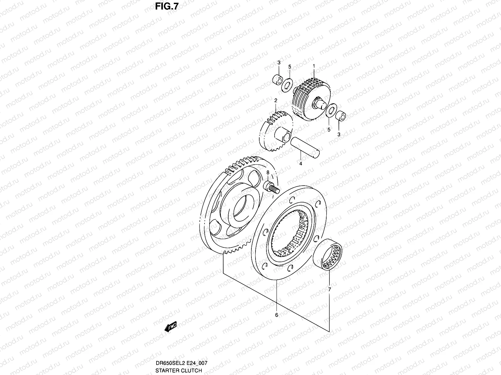 7 - STARTER CLUTCH
