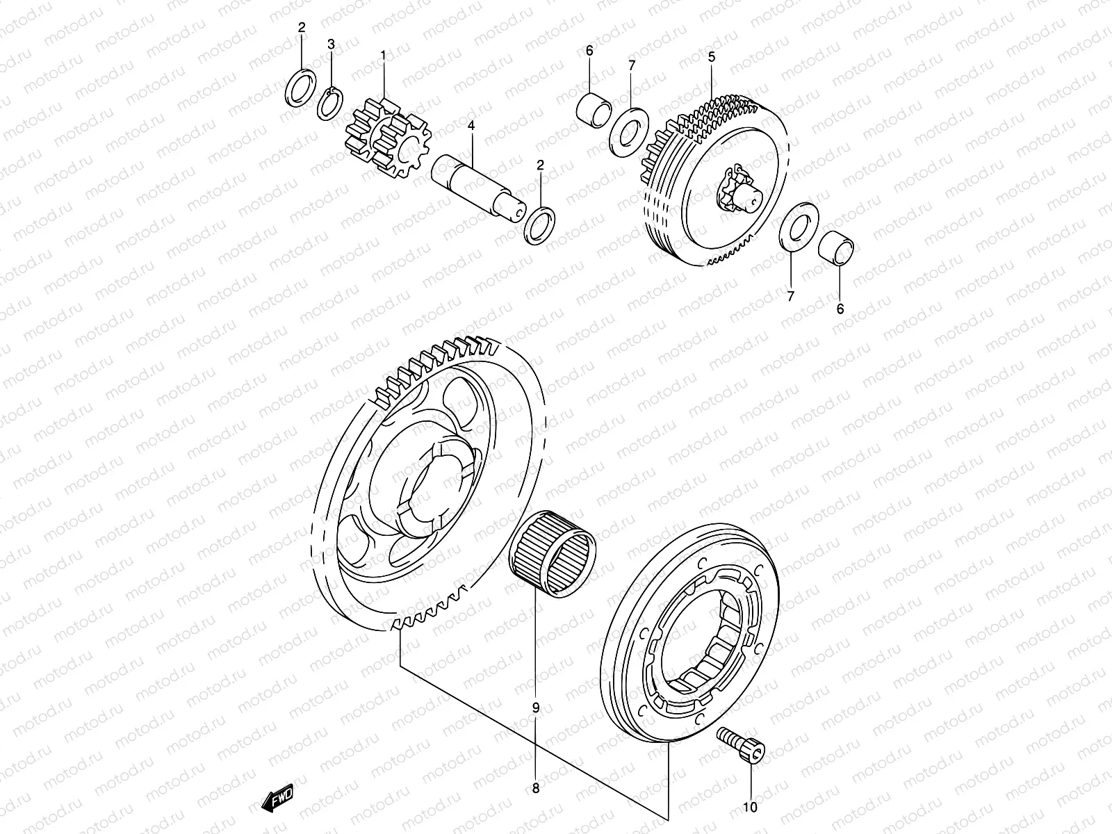 7 - STARTER CLUTCH