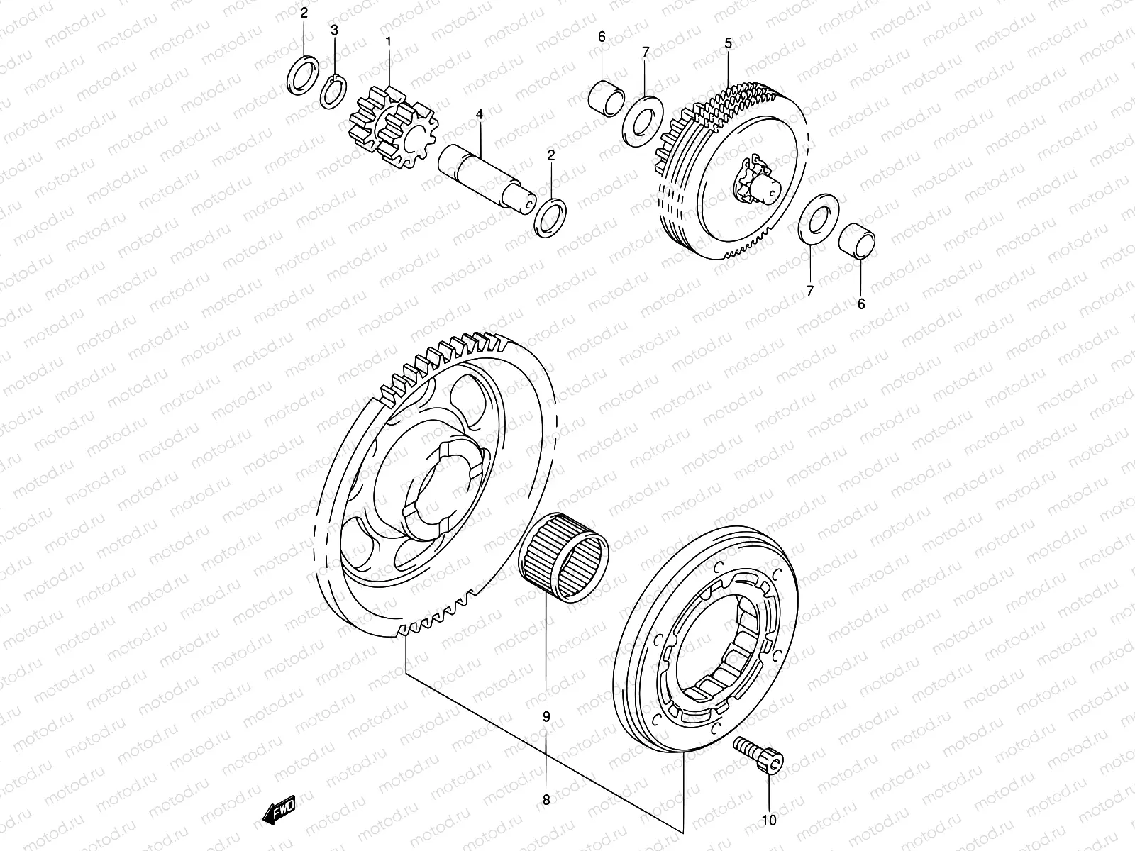 7 - STARTER CLUTCH