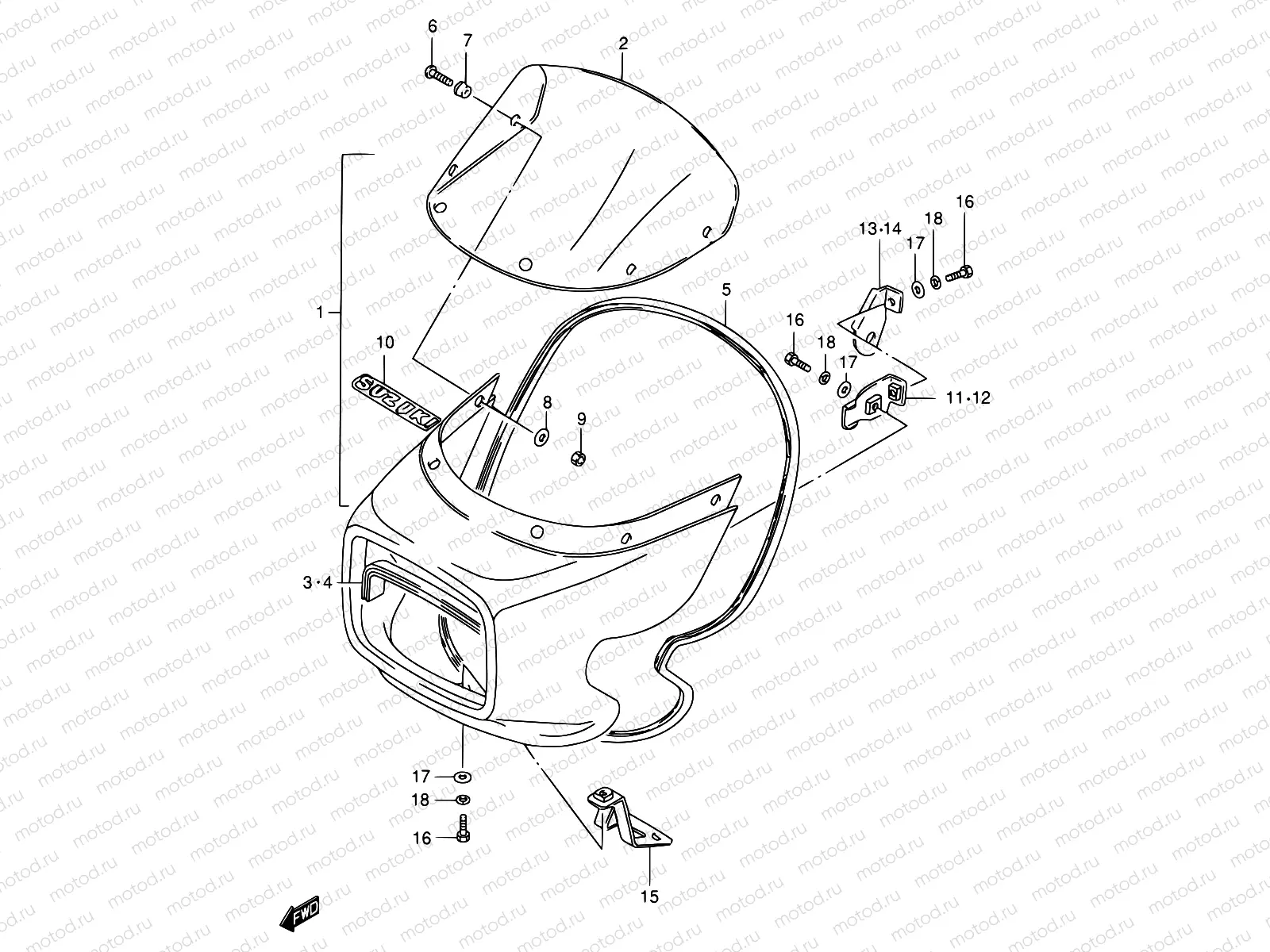 70 - COWLING (GS125ESZ)