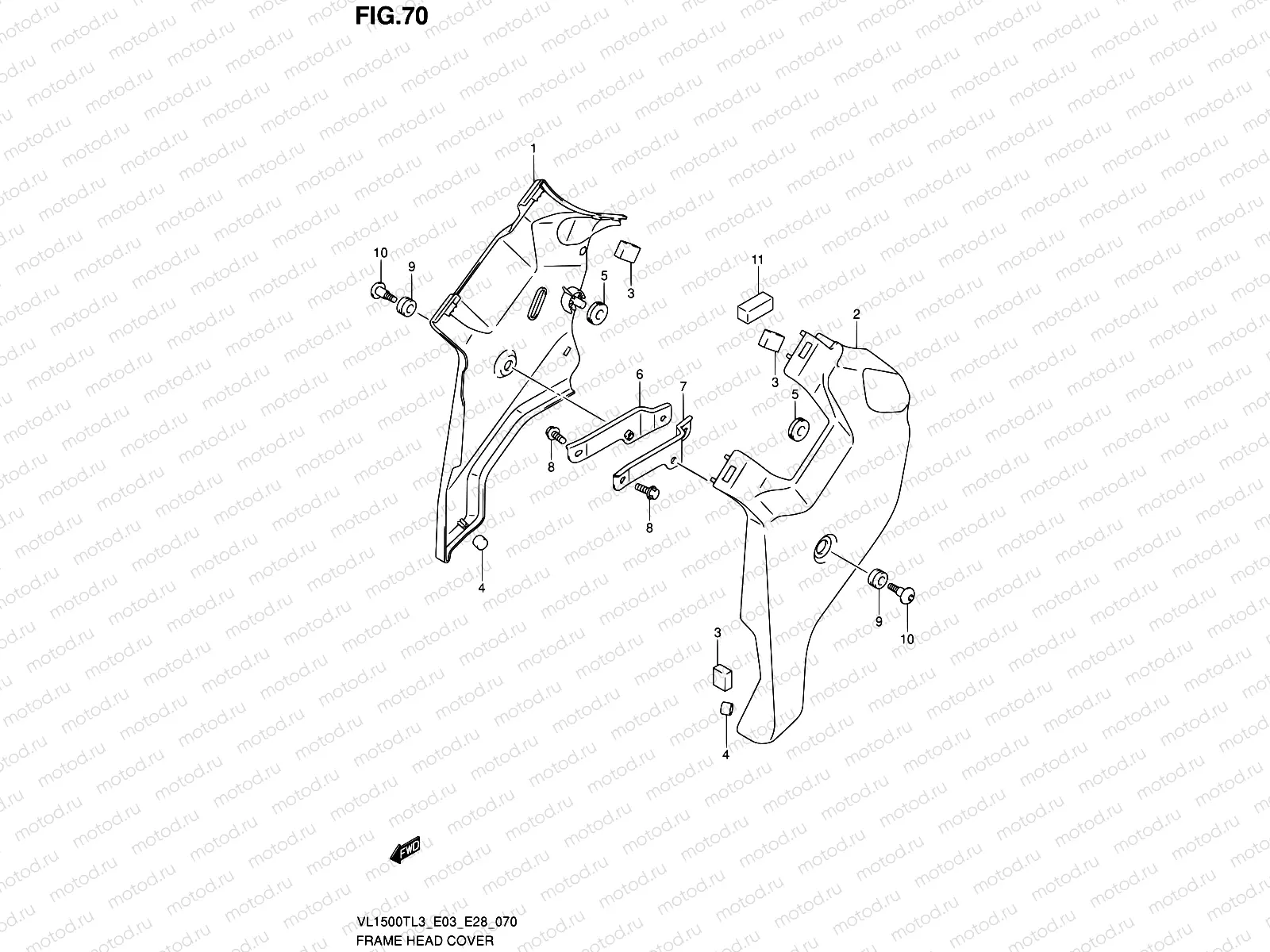 70 - FRAME HEAD COVER