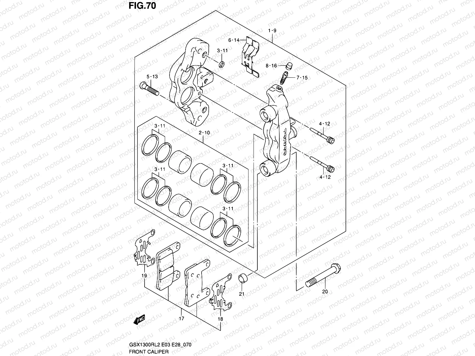 70 - FRONT CALIPER