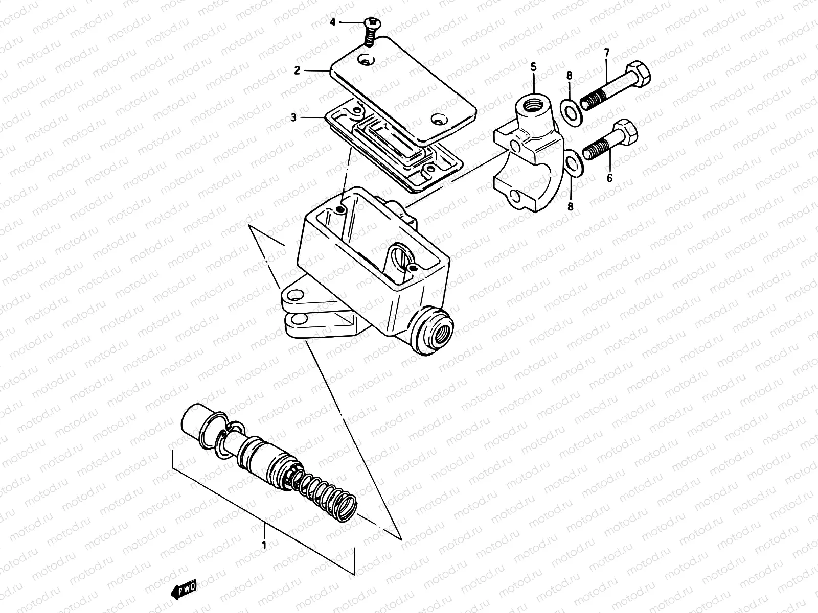 70 - FRONT MASTER CYLINDER (GSX750ESE/EFE)
