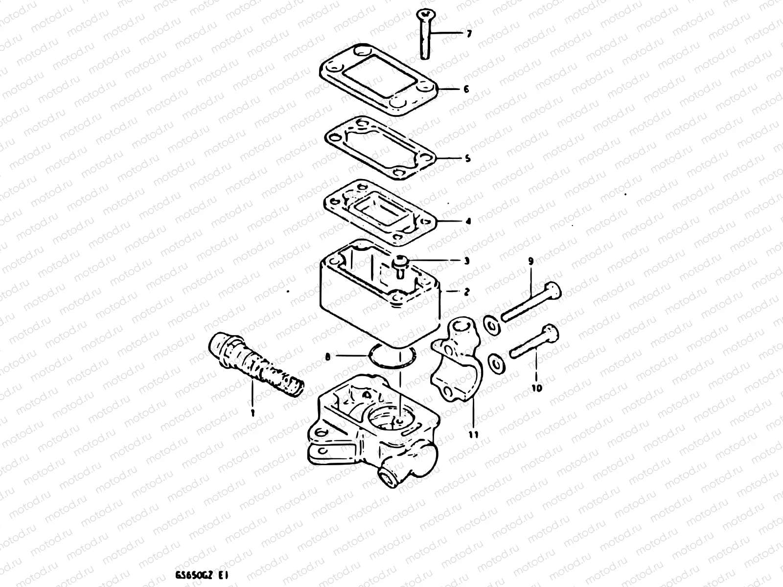70 - FRONT MASTER CYLINDER (MODEL X)