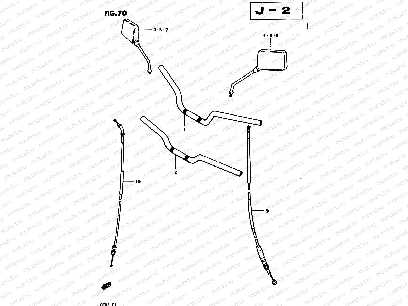70 - HANDLEBAR (MODEL Z)