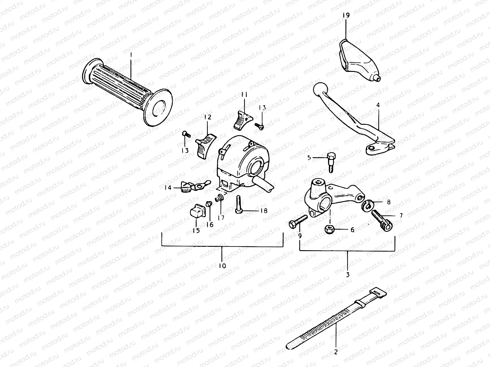 70 - LEFT HANDLE SWITCH (TS125ERT)