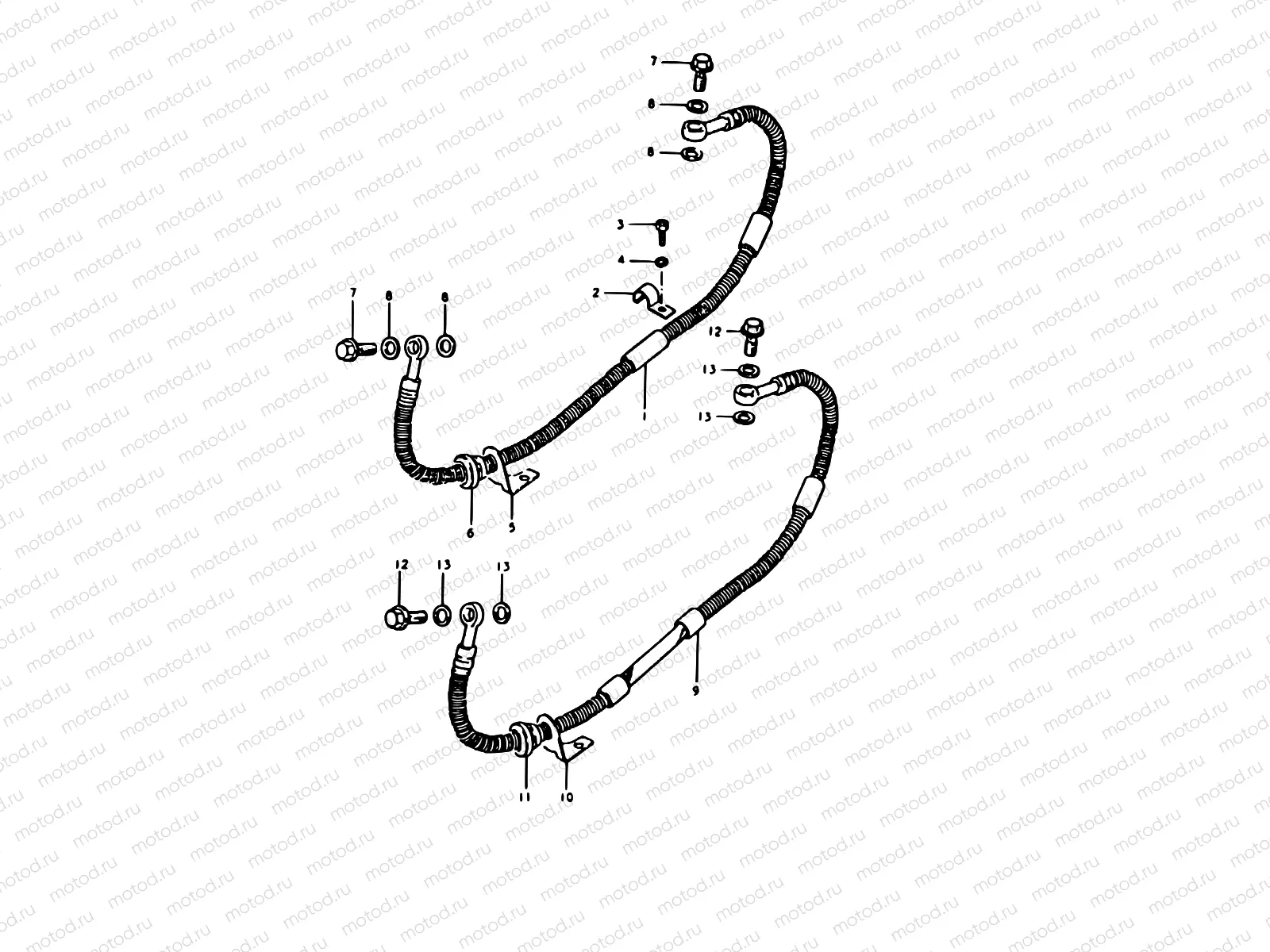 70 - REAR BARKE HOSE