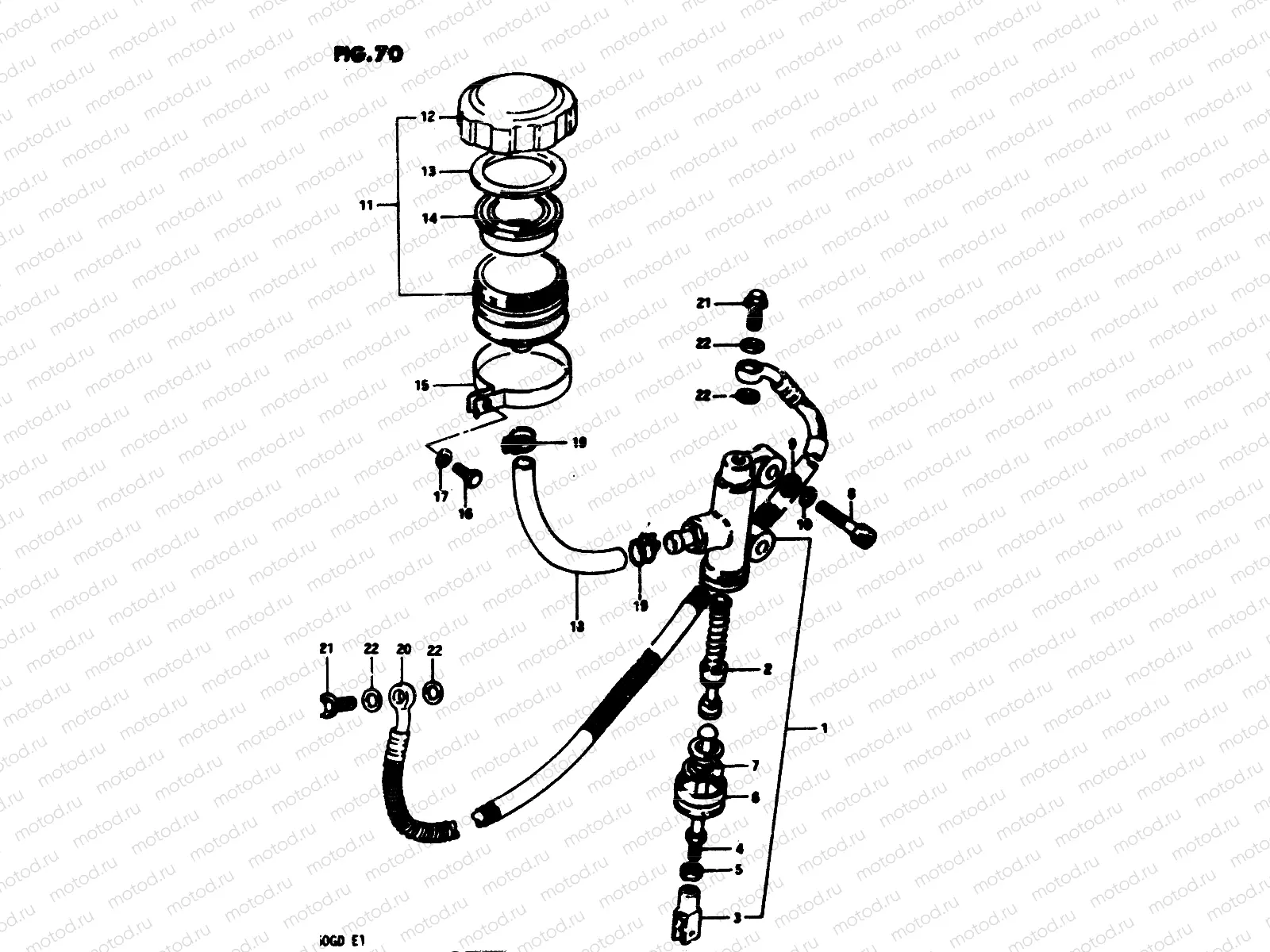 70 - REAR MASTER CYLINDER