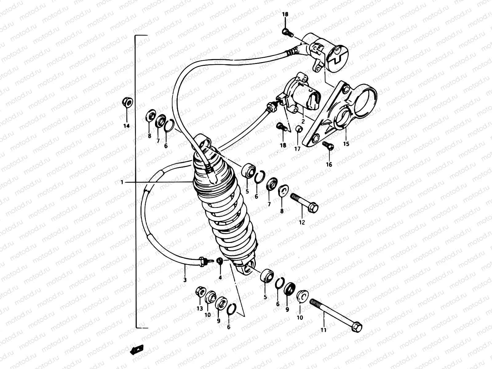 70 - REAR SHOCK ABSORBER