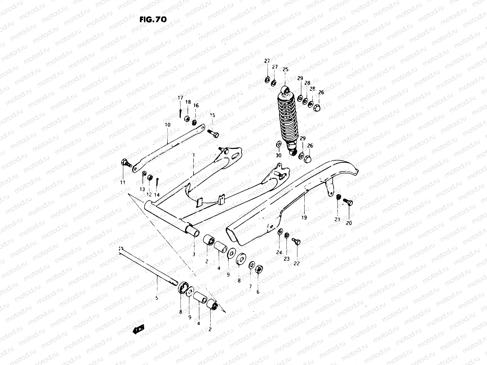 70 - REAR SWINGING ARM