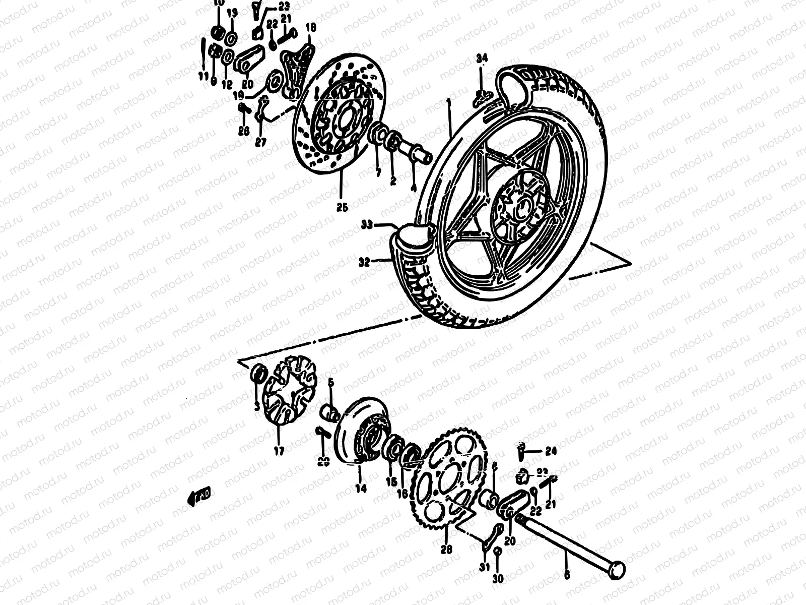 70 - REAR WHEEL