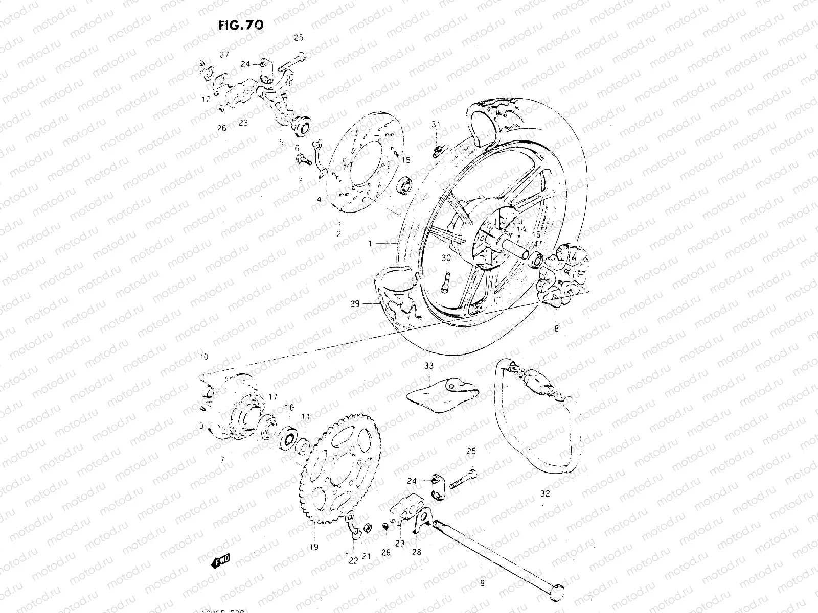 70 - REAR WHEEL