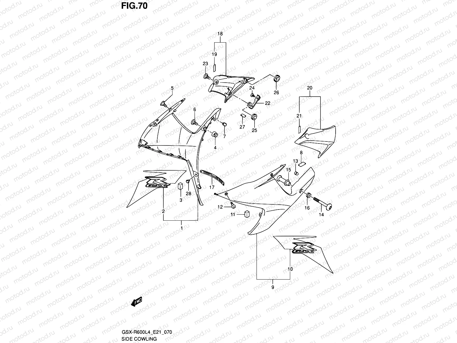 70 - SIDE COWLING (AR5)