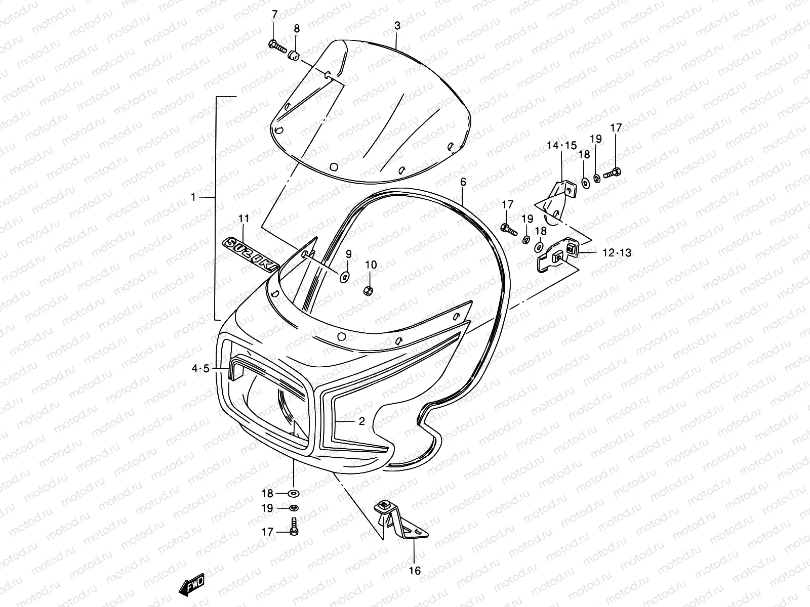 71 - COWLING (GS125ESD)