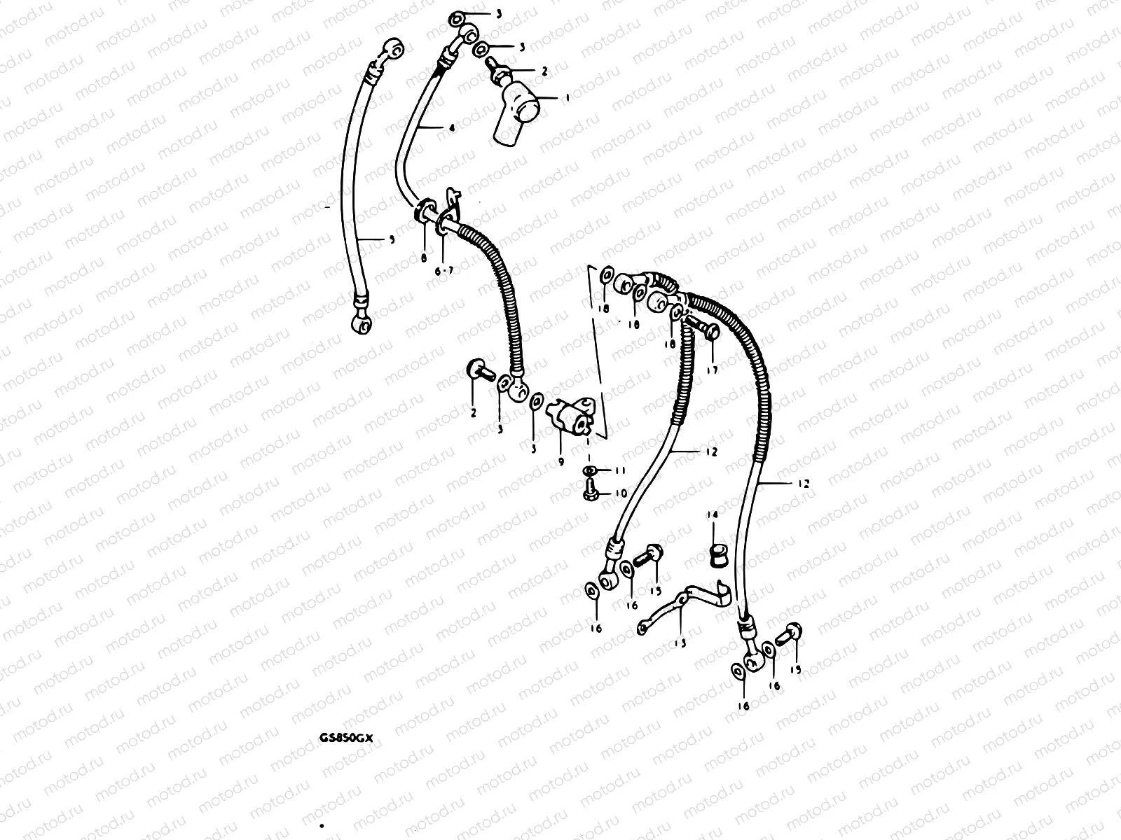 71 - FRONT BRAKE HOSE