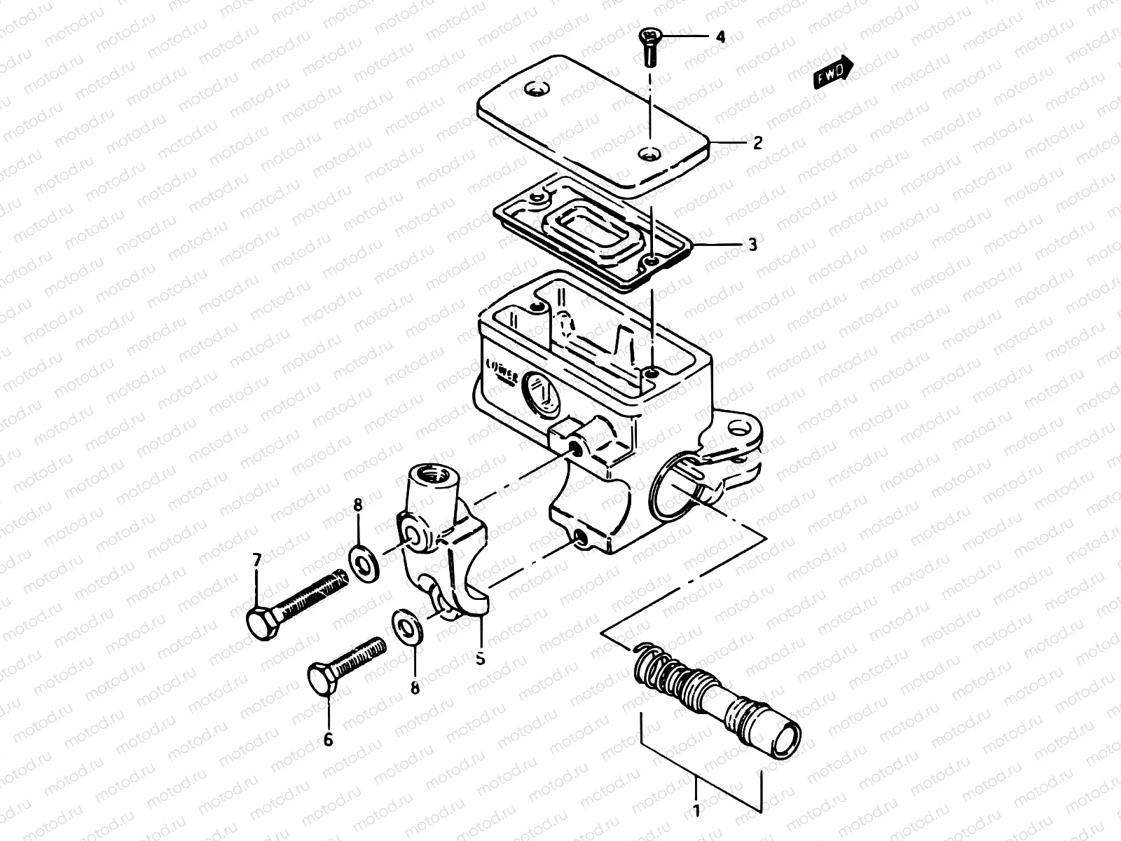71 - FRONT MASTER CYLINDER (GSX750EE)