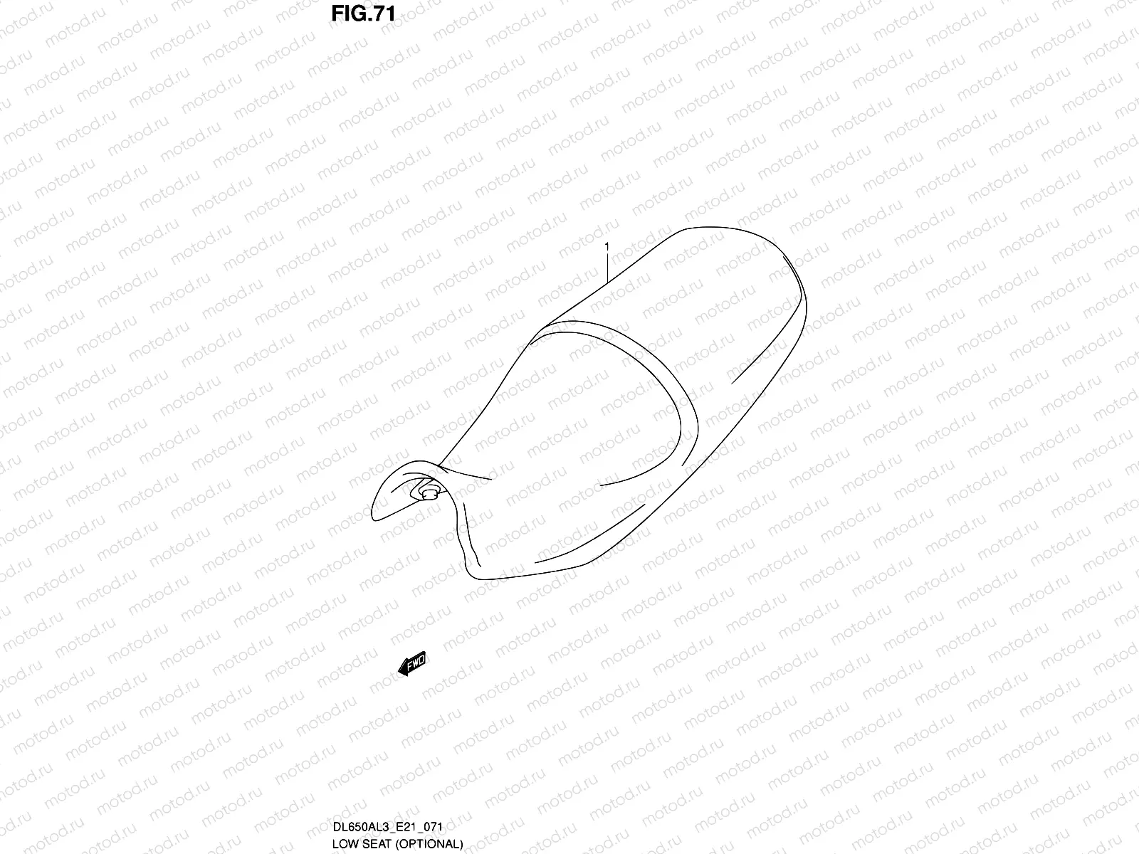 71 - LOW SEAT (OPTIONAL)