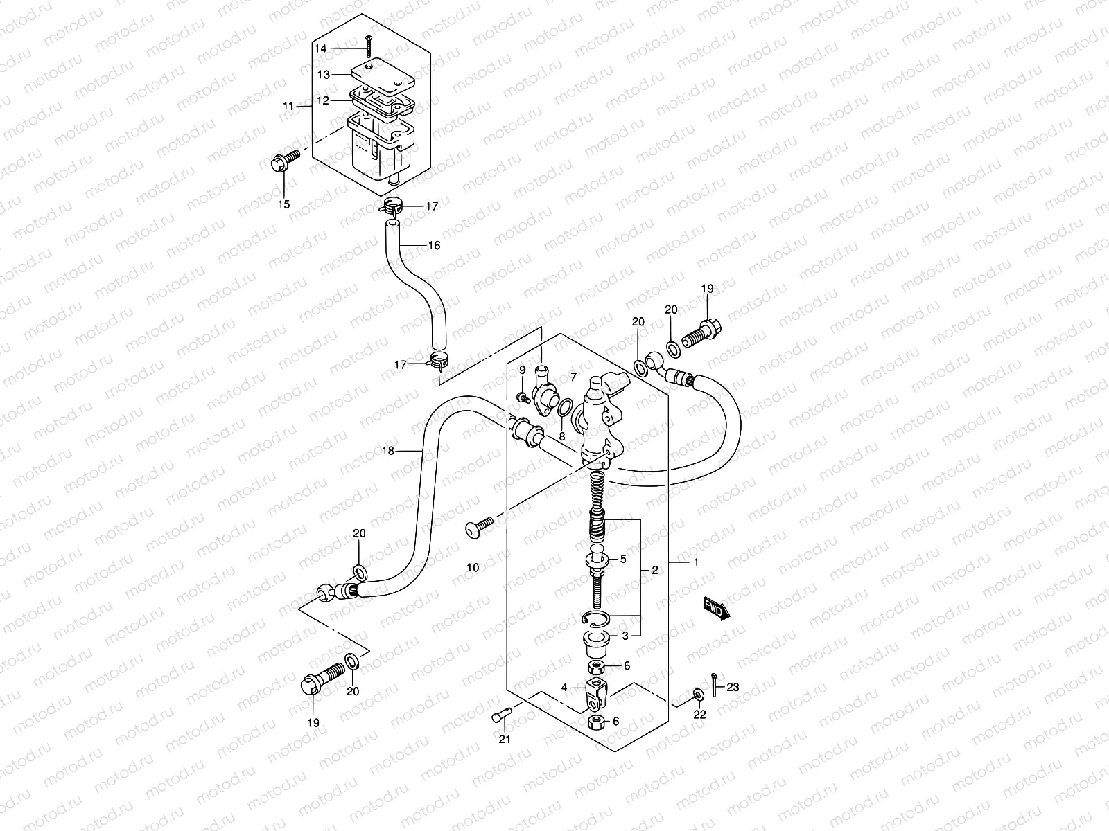 71 - REAR MASTER CYLINDER