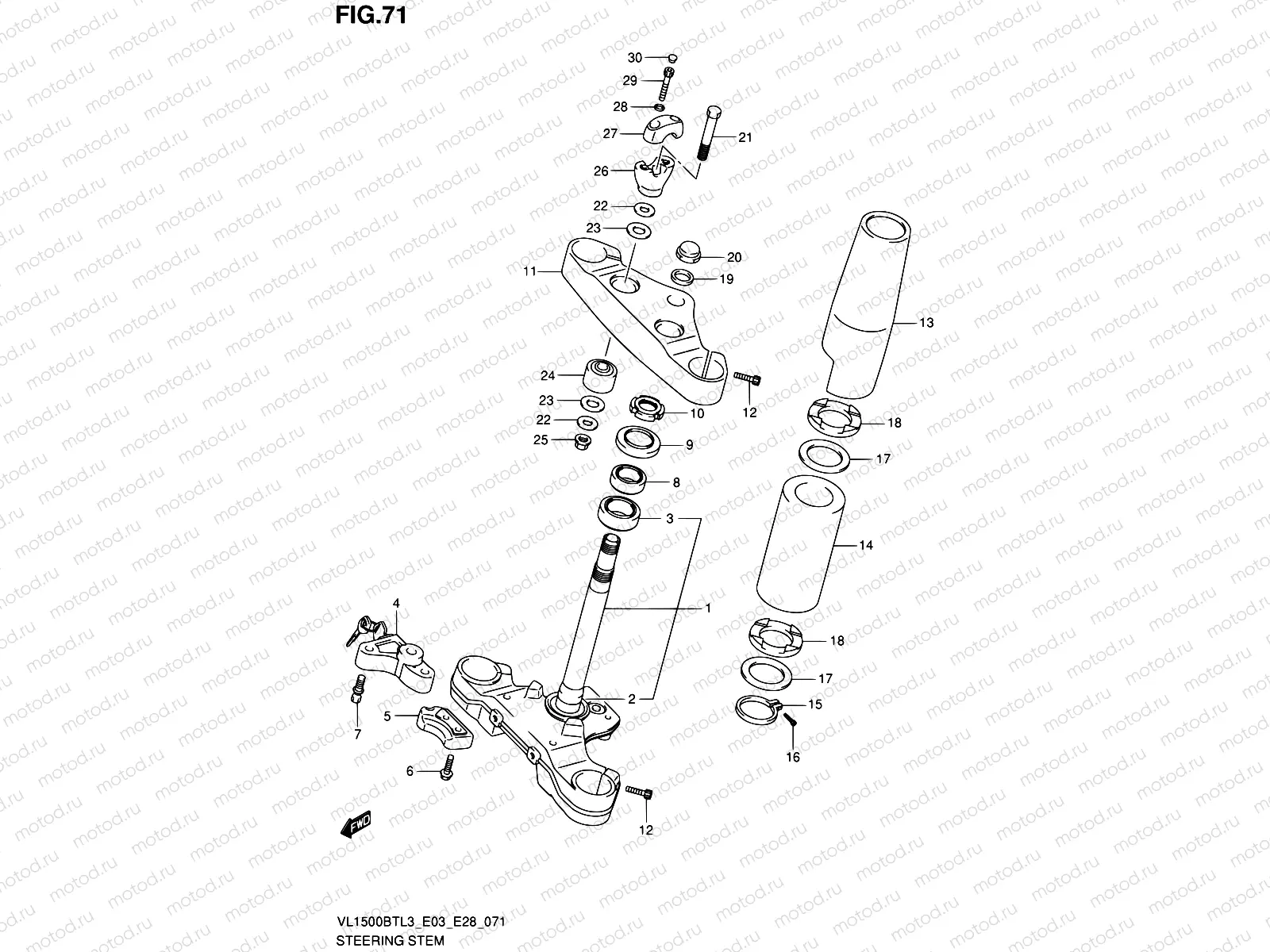 71 - STEERING STEM