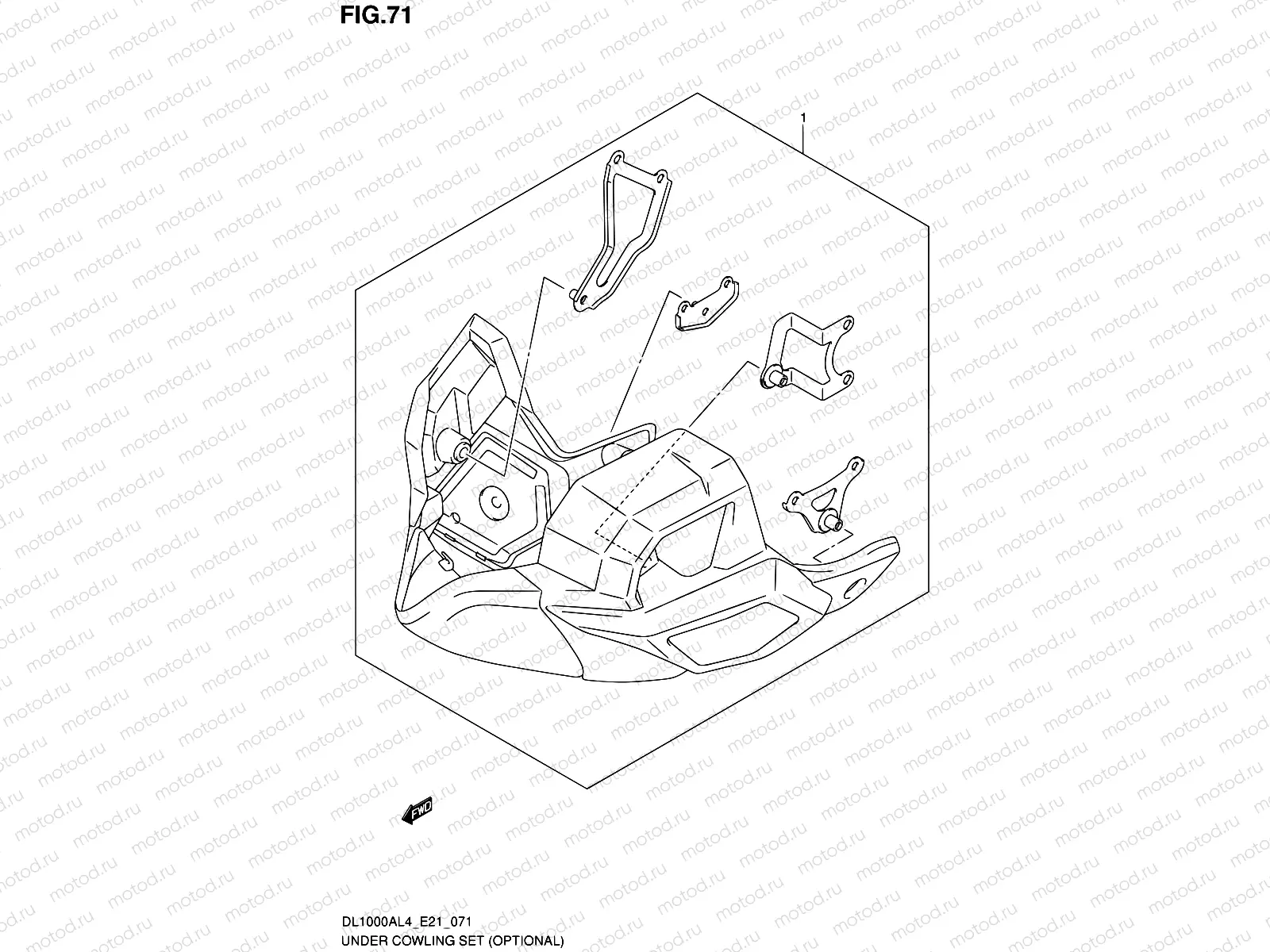 71 - UNDER COWLING SET (OPTIONAL)