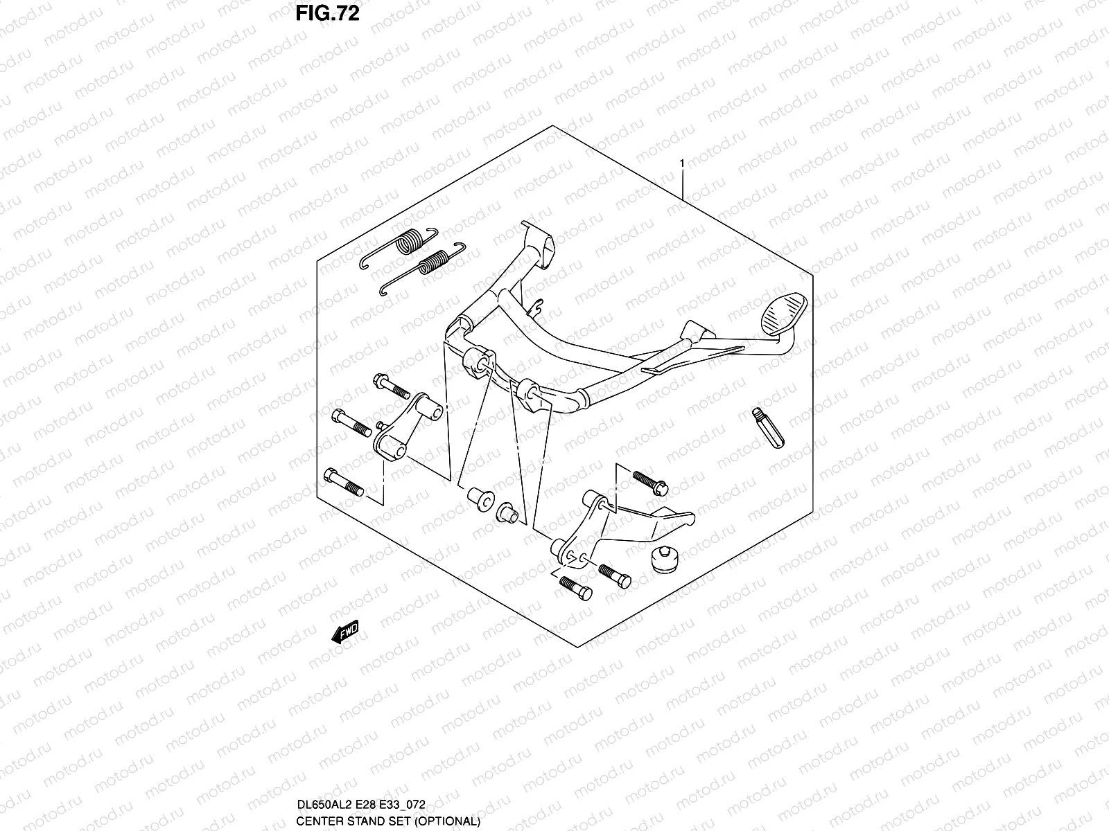 72 - CENTER STAND SET (OPTIONAL)
